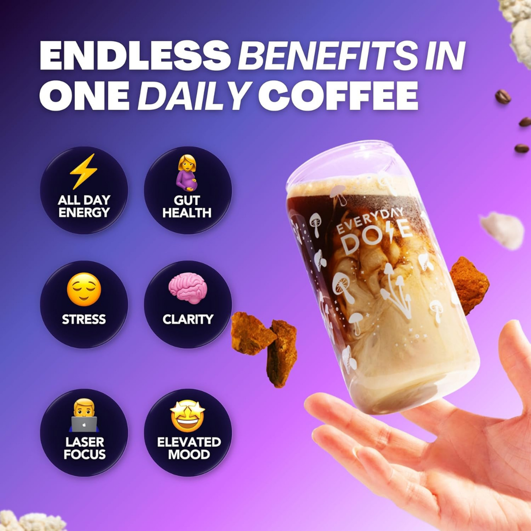 The Everyday Dose Mushroom Coffee+: Focus, Energy & Immunity Everyday Dose