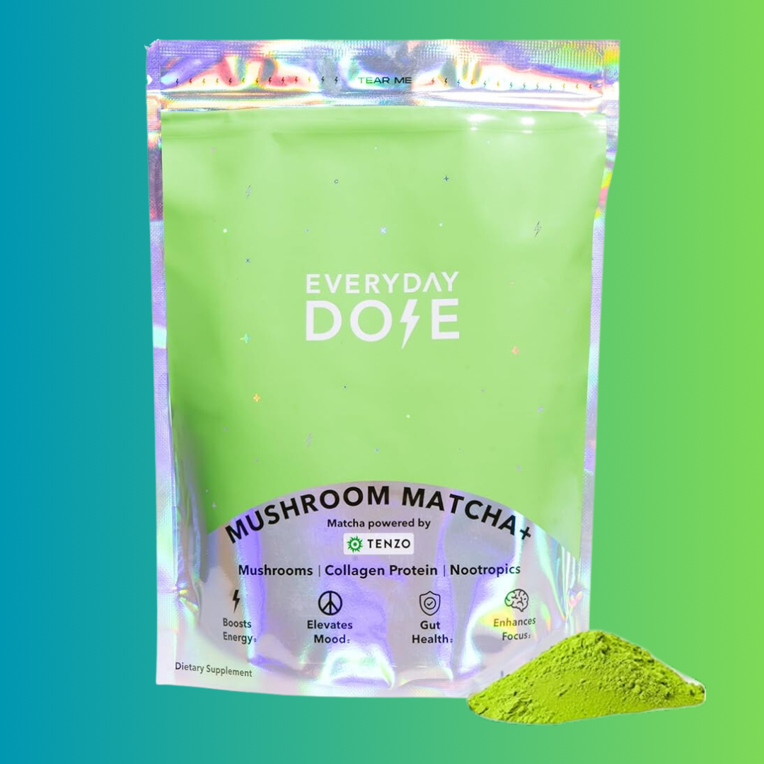 The Everyday Dose Mushroom Matcha+: Focus, Energy & Immunity Everyday Dose