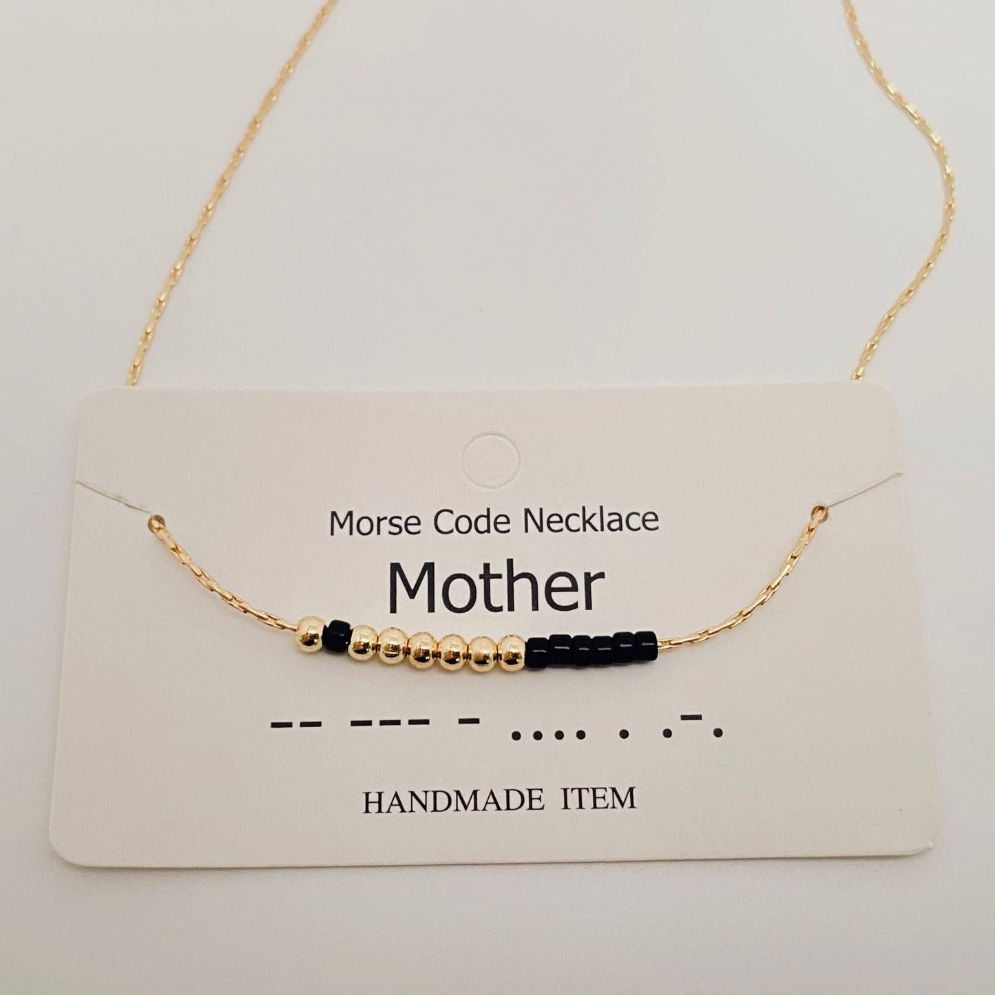 Handmade “Fuck off” Morse Code Necklace: I am enough