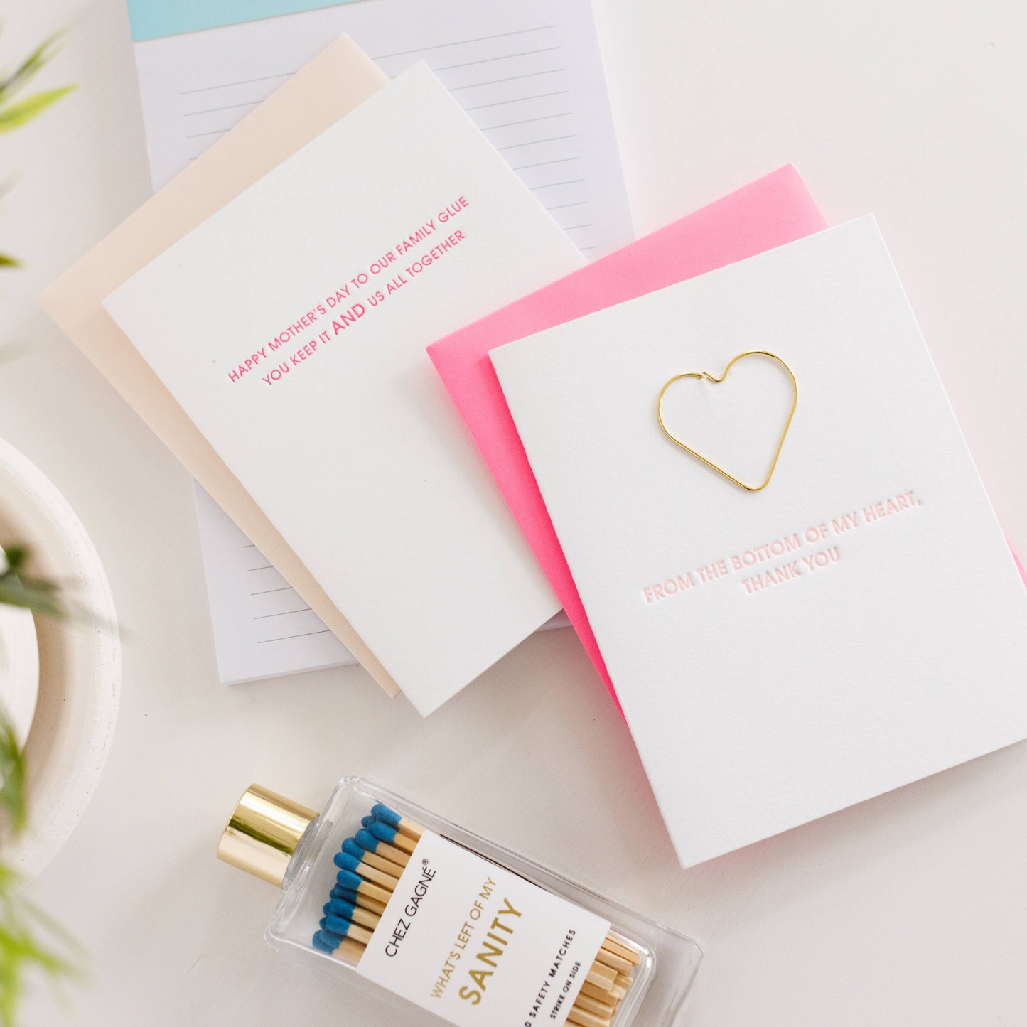 Family Glue - Mother's Day Letterpress Greeting Card Chez Gagné