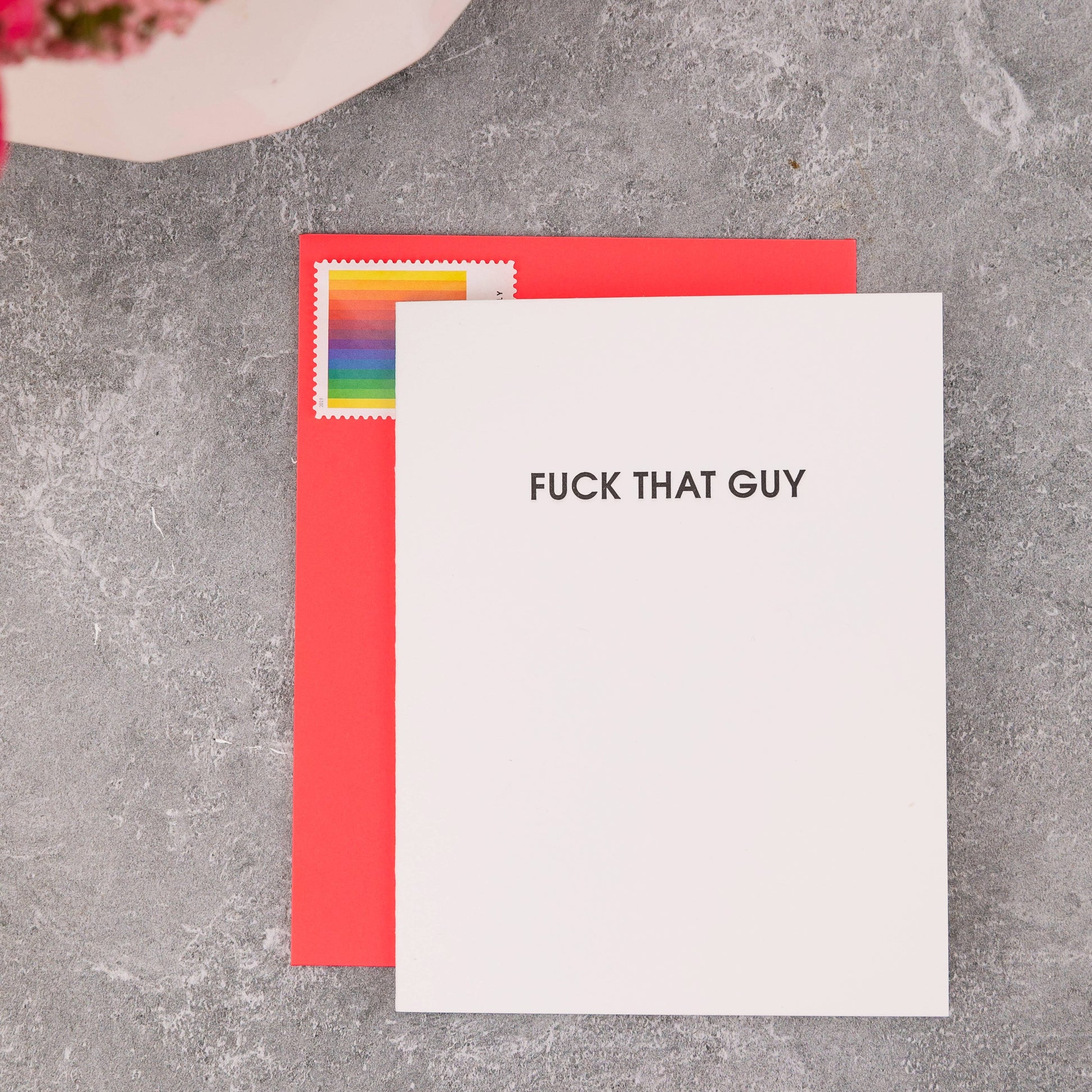 Fuck That Guy Letterpress Greeting Card Chez Gagné