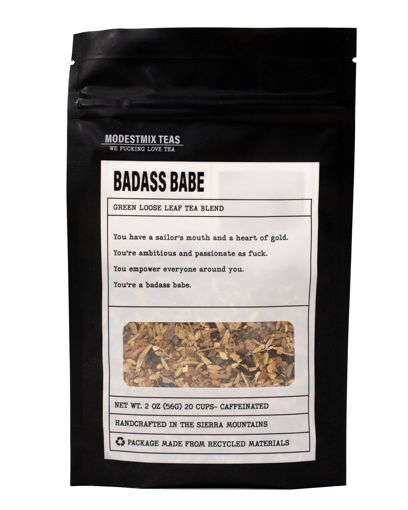 Badass Babe: spiced green loose leaf tea blend ModestMix Teas