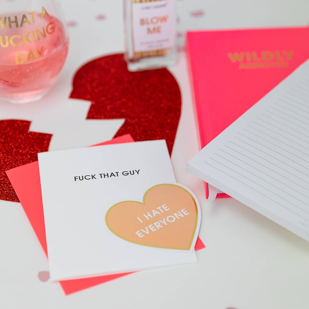 Fuck That Guy Letterpress Greeting Card Chez Gagné