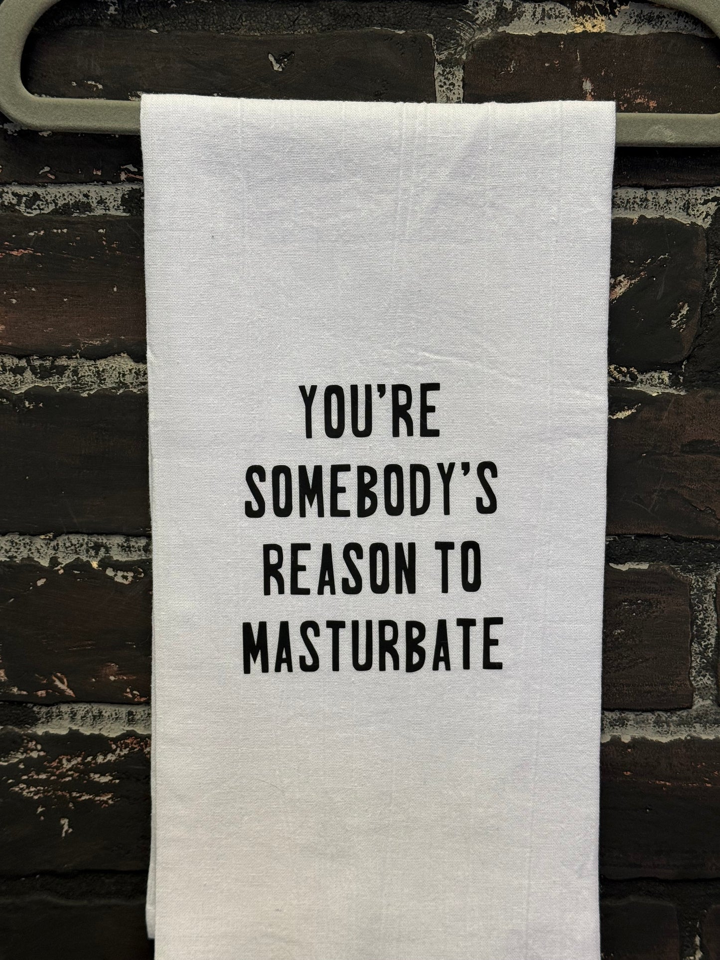 You’re Somebody’s reason to masterbate, Hand Towel, Best seller for Secret Santa Three Black Cats