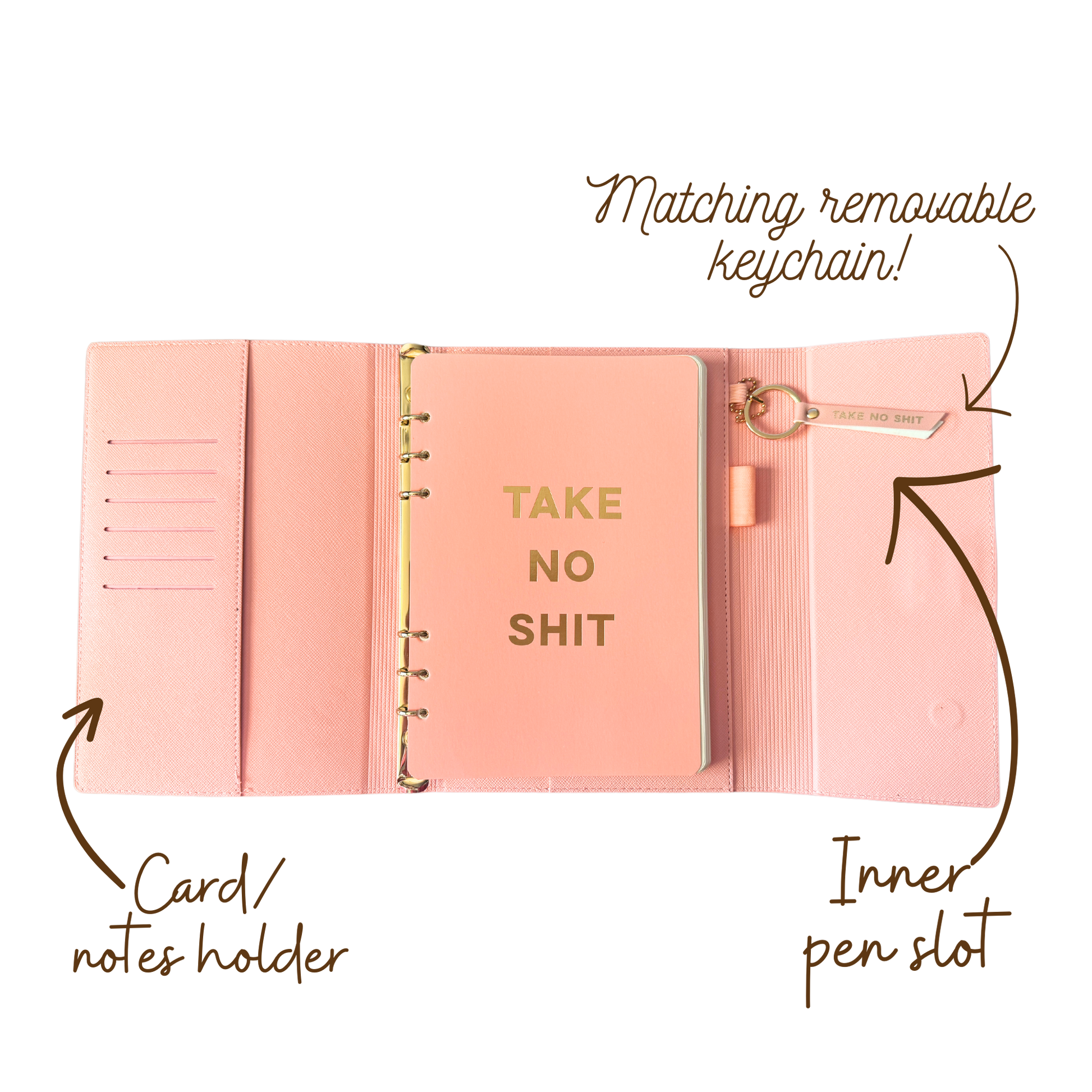 Trauma Dump Vegan Leather Journal Folio (gifts, journals) FUN CLUB