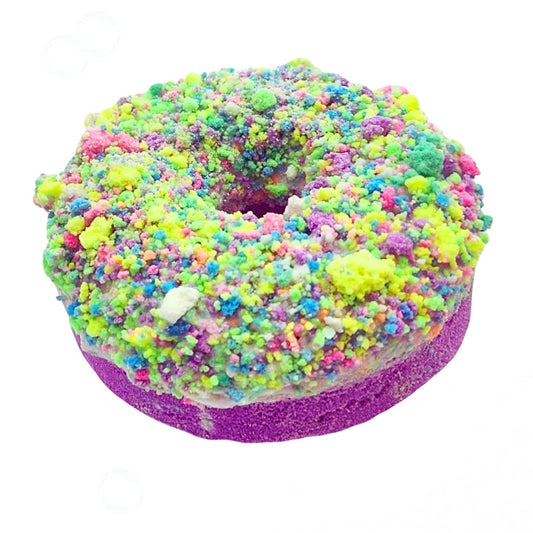 Donut Bath Bomb | Cotton Candy (Fizzy Top) garb2ART