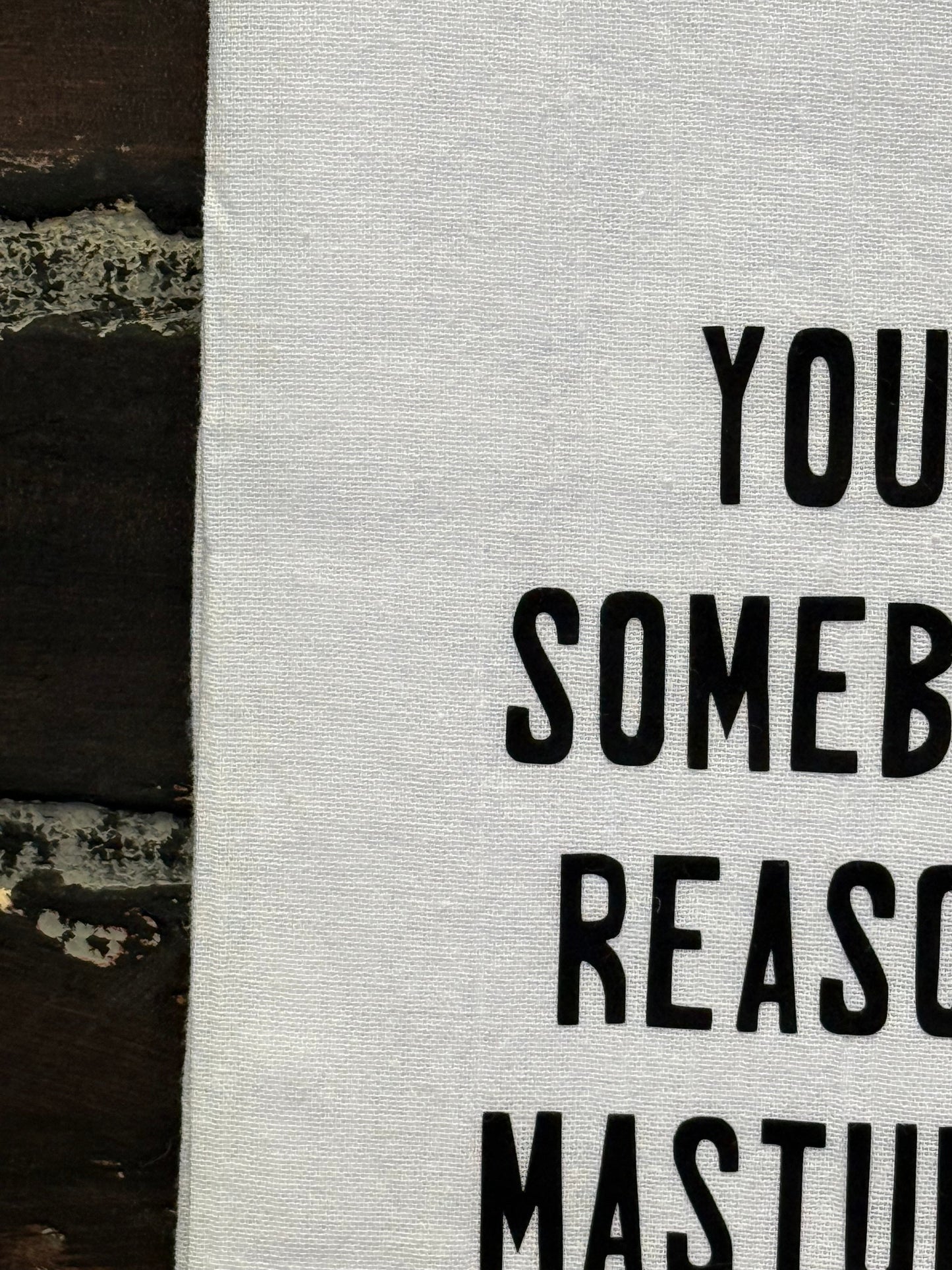 You’re Somebody’s reason to masterbate, Hand Towel, Best seller for Secret Santa Three Black Cats
