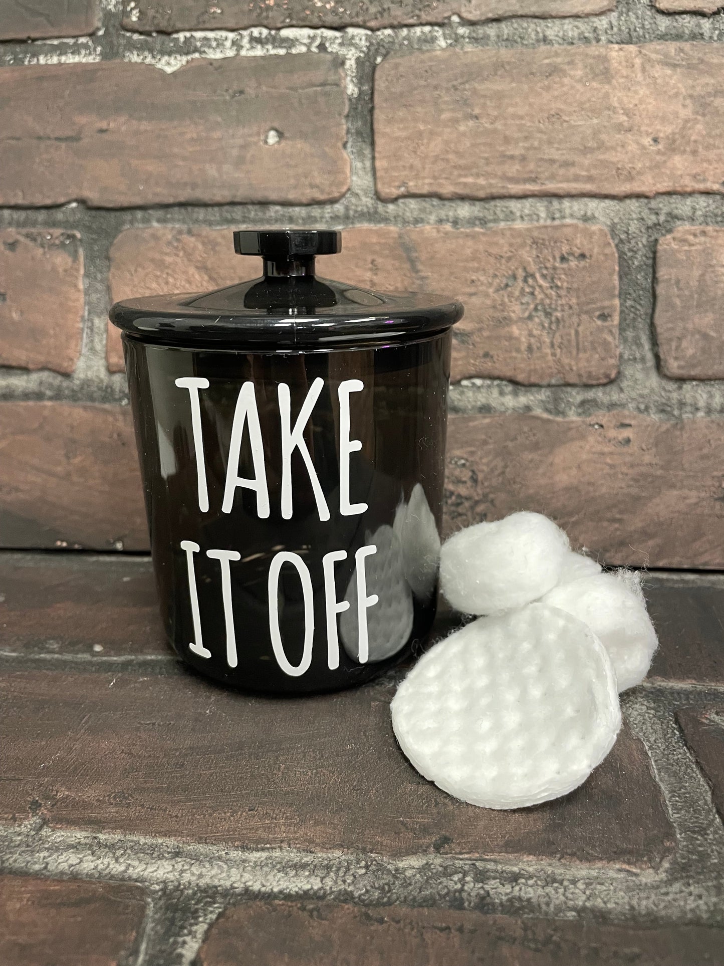 Just the Tip, Balls Deep, 15oz Black Shatter Proof 15oz Acrylic Jars Three Black Cats