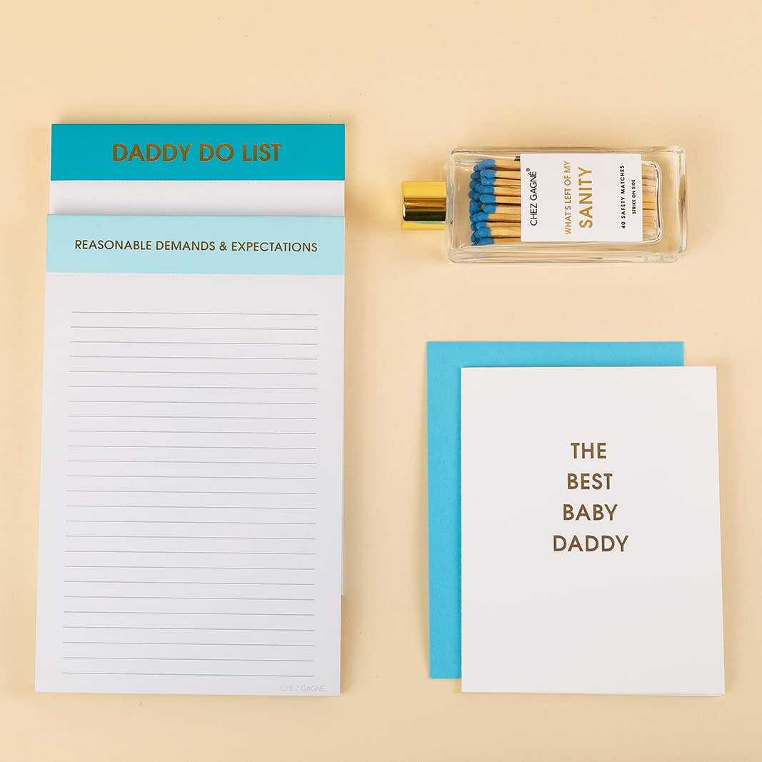 Reasonable Demands and Expectations - Lined Notepad - Perforated Sheets - Light Blue Chez Gagné