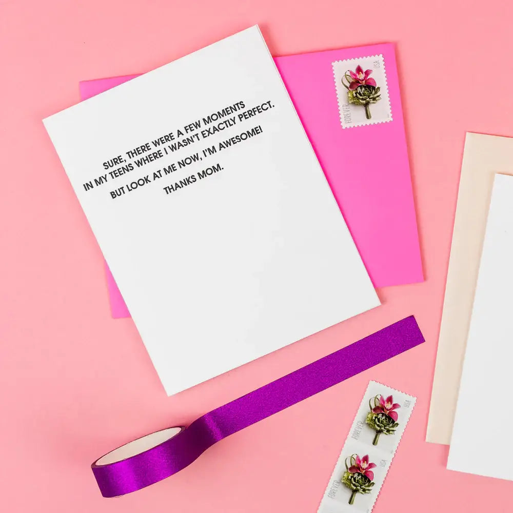 I'm Awesome, Mom - Mother's Day Letterpress Greeting Card Chez Gagné