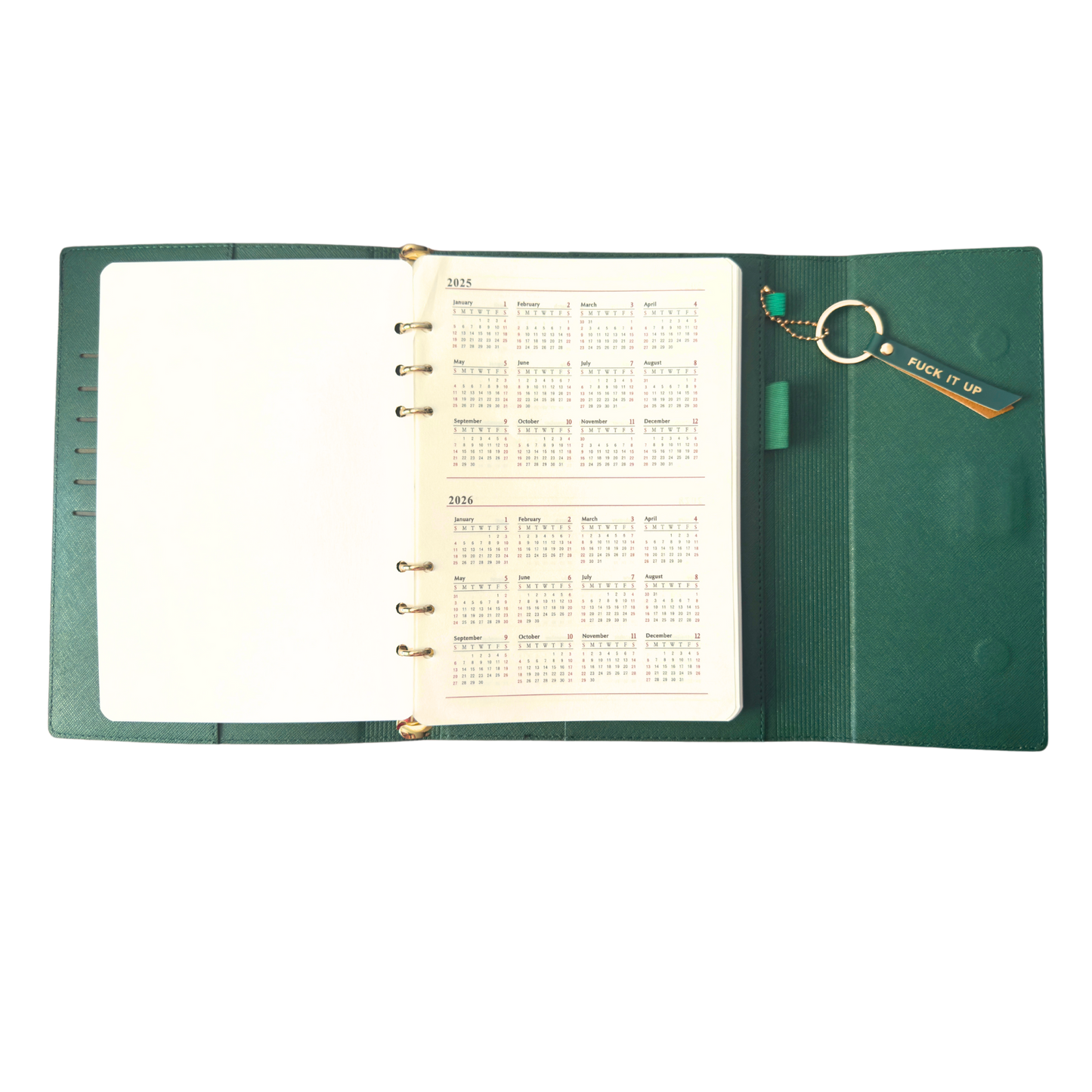 Fuck It Up Vegan Leather Journal Folio Notebook (gifts, journals, office) FUN CLUB
