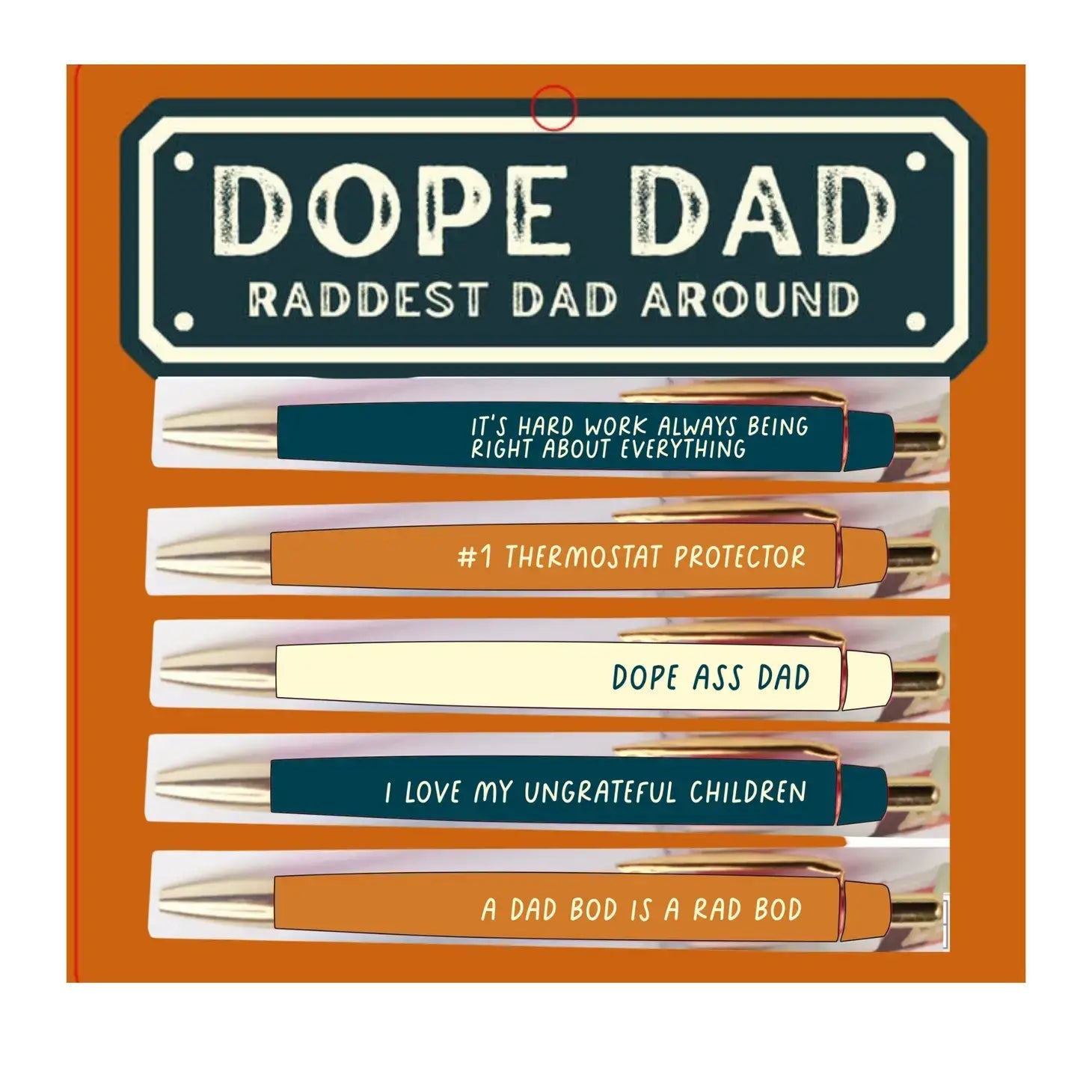 Dope Dad Pen Set (funny, gifts, pens, father's day, stationery) FUN CLUB