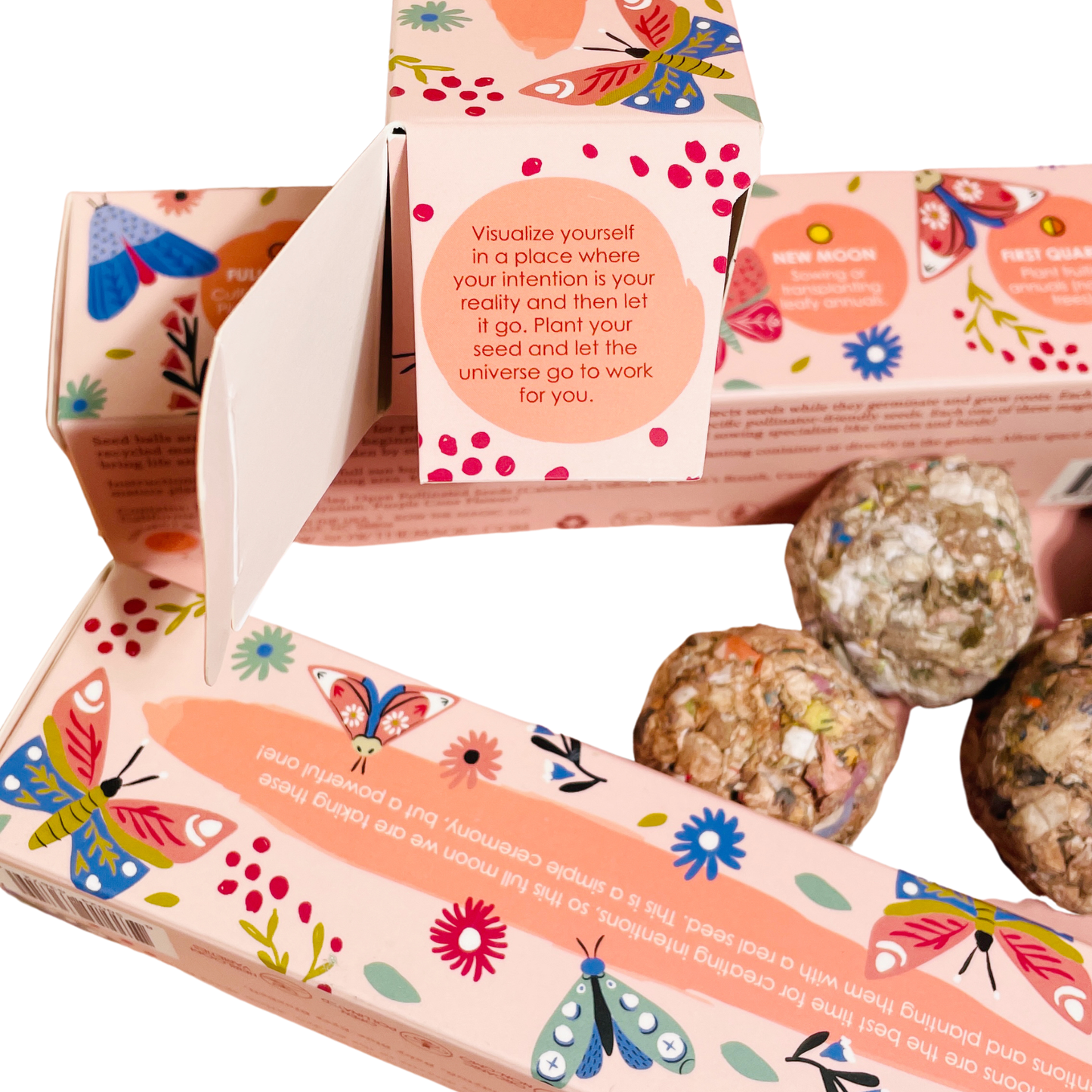 Moon Phase Spring Pollinator Seed Ball Planting Set Sow the Magic