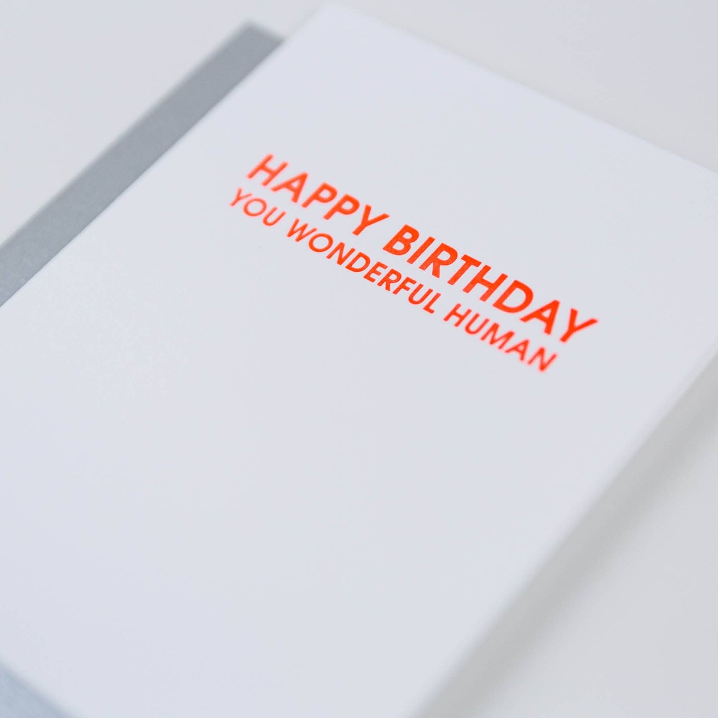 Wonderful Human Birthday Letterpress Birthday Greeting Card Chez Gagné