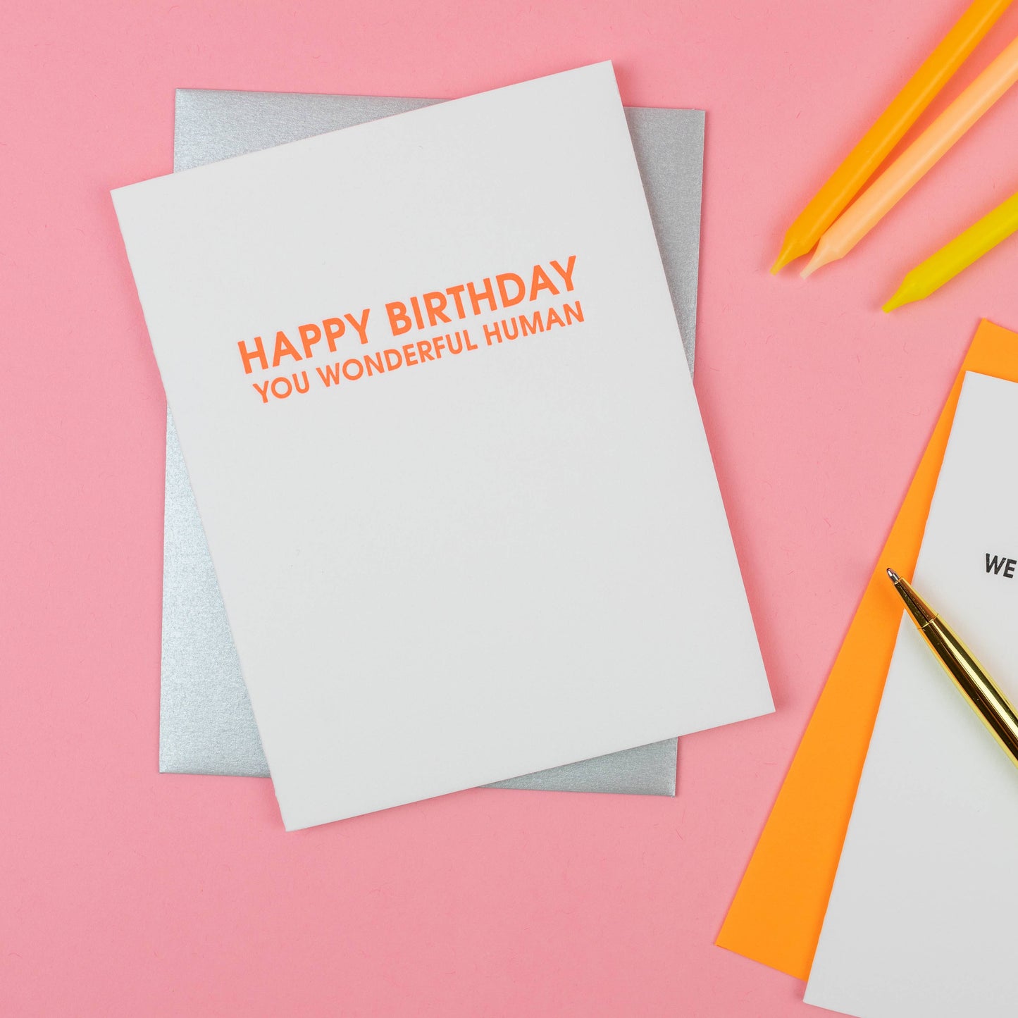Wonderful Human Birthday Letterpress Birthday Greeting Card Chez Gagné