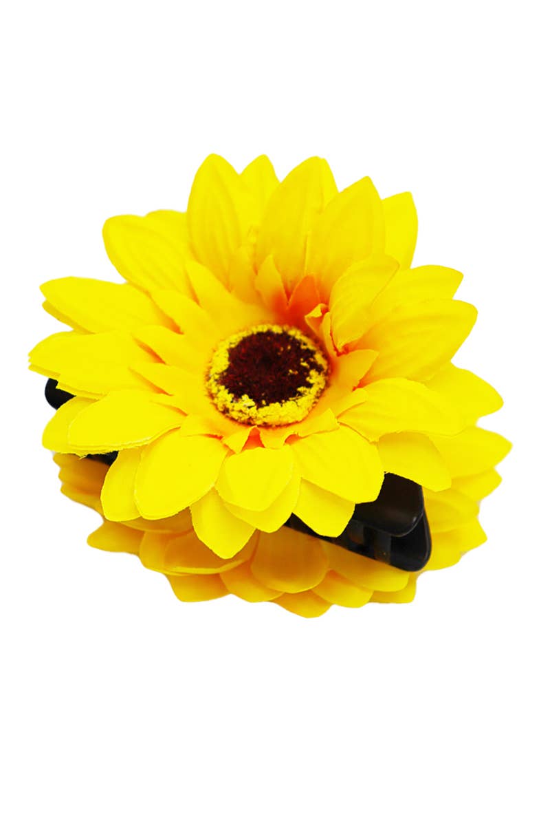Artificial Sunflower Clip Y2K Fashion Hair Claw: Sunflower Cap Zone