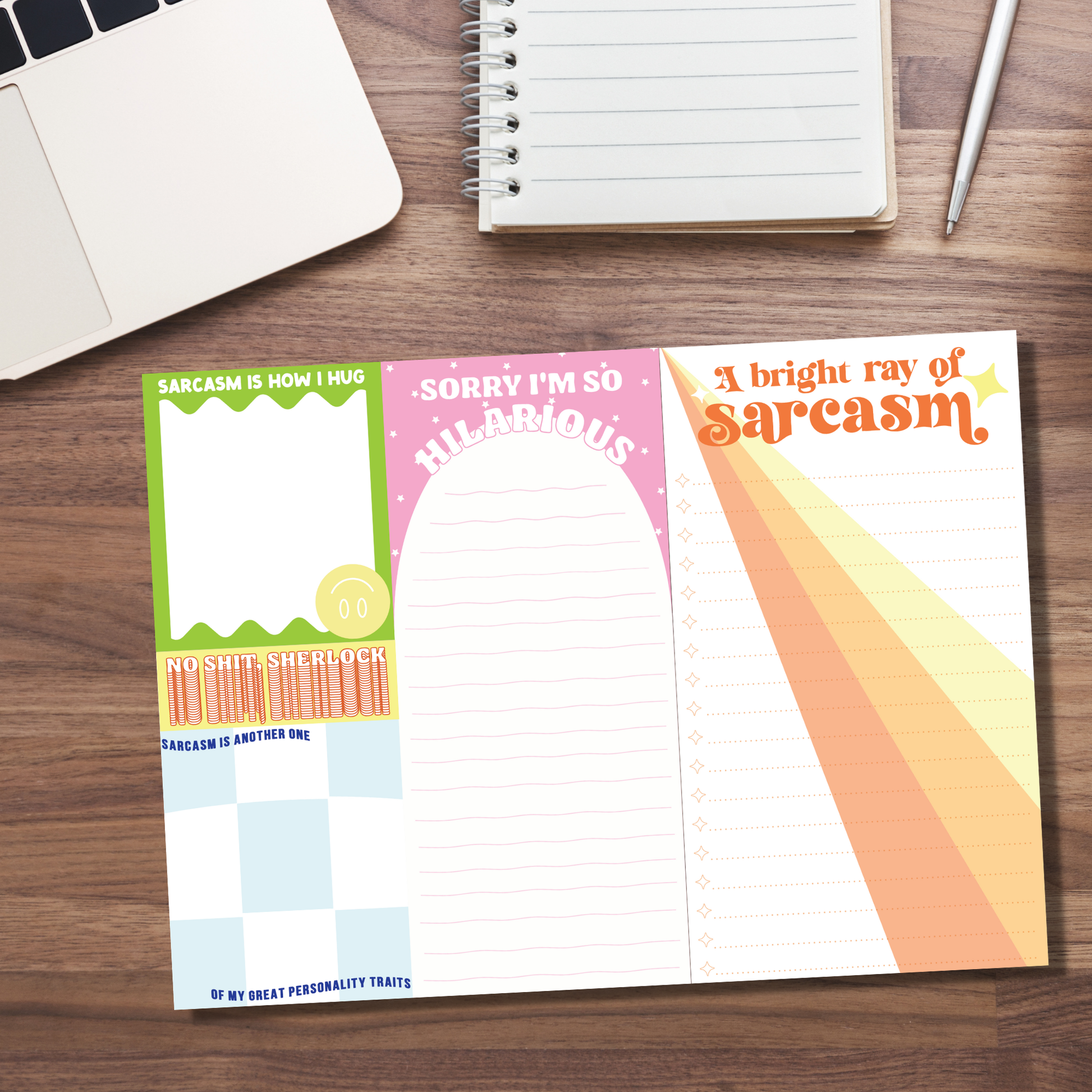 Sarcasm Notepad (funny, gift ) FUN CLUB