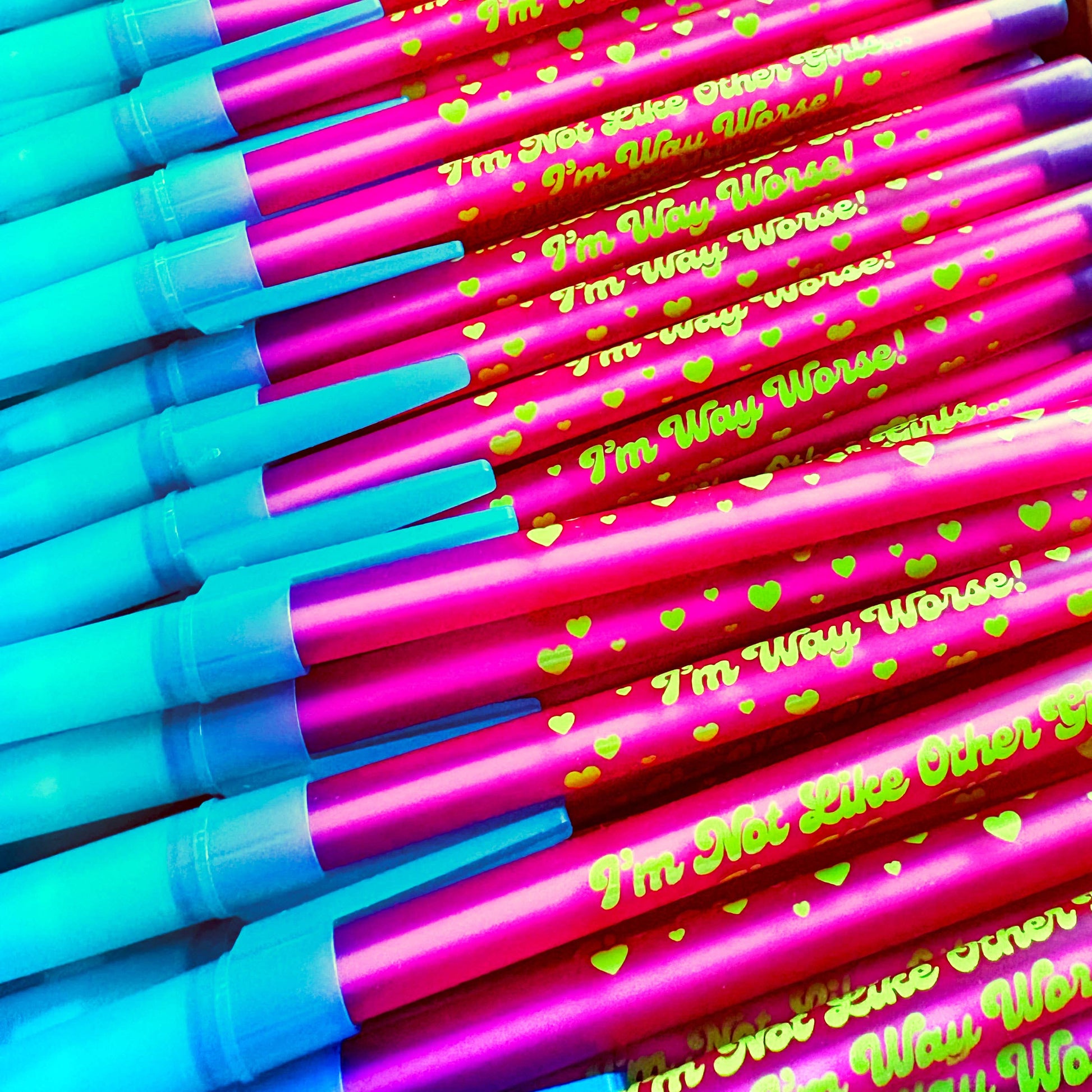 I'm Not Like Other Girls I'm Way Worse Ballpoint Pen Krystan Saint Cat