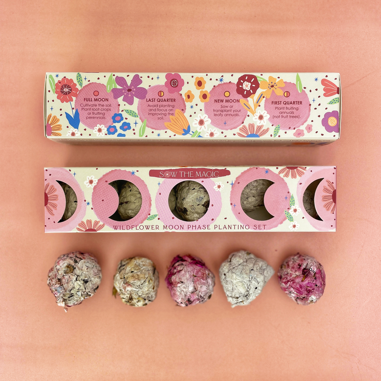 Moon Phase Wildflower Seed Planting Set Sow the Magic