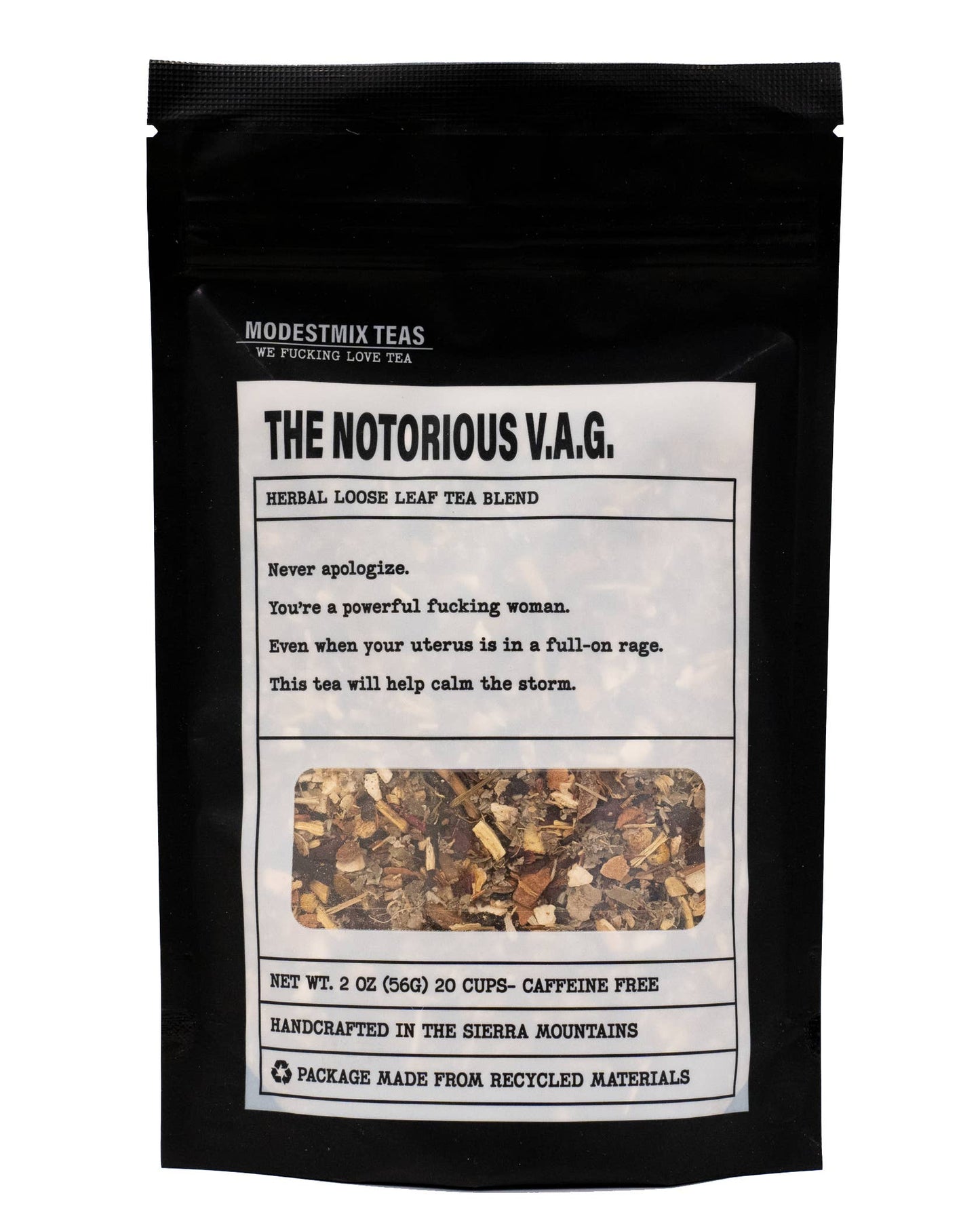 The Notorious V A G: womens herbal loose leaf tea blend ModestMix Teas