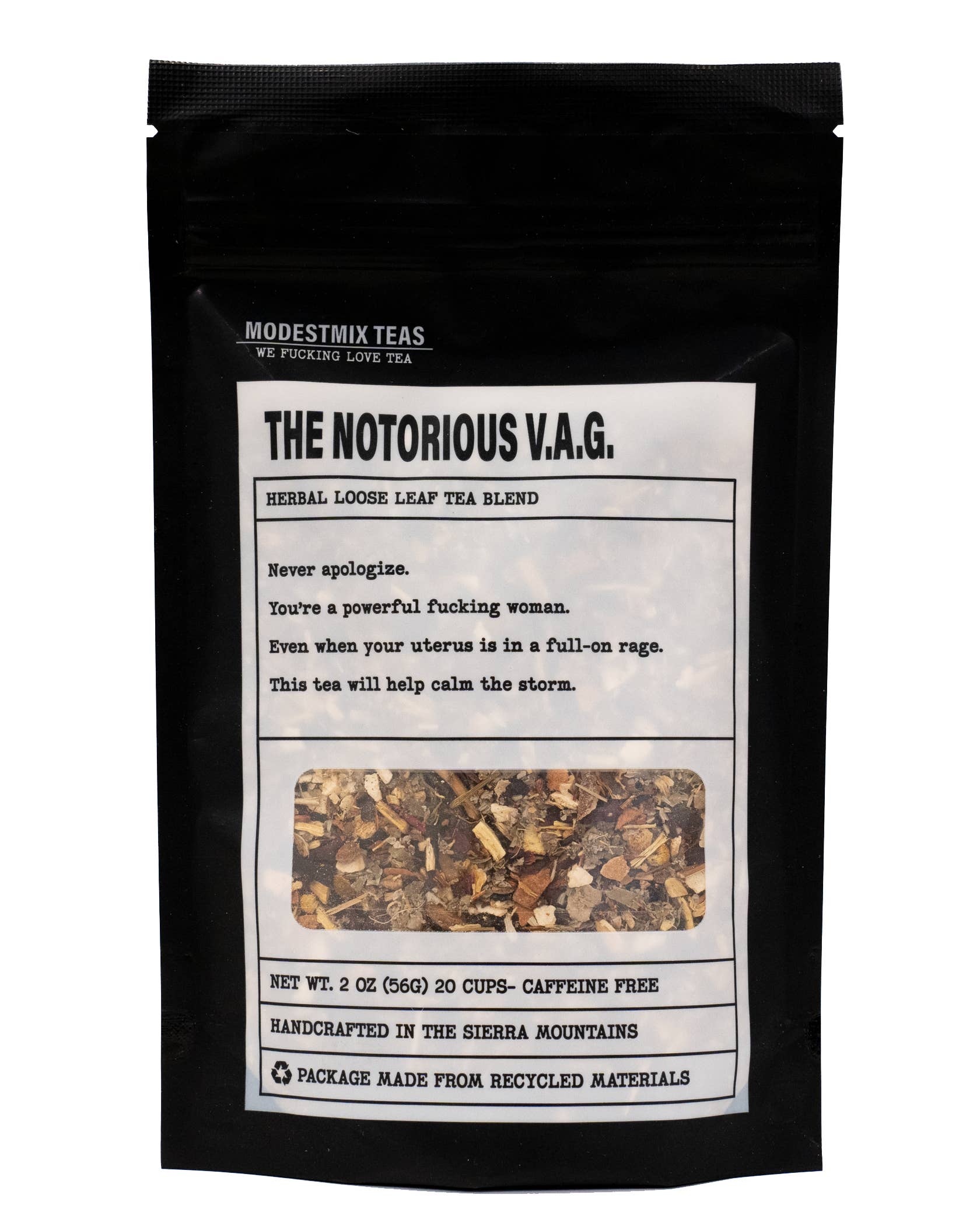 The Notorious V A G: womens herbal loose leaf tea blend ModestMix Teas