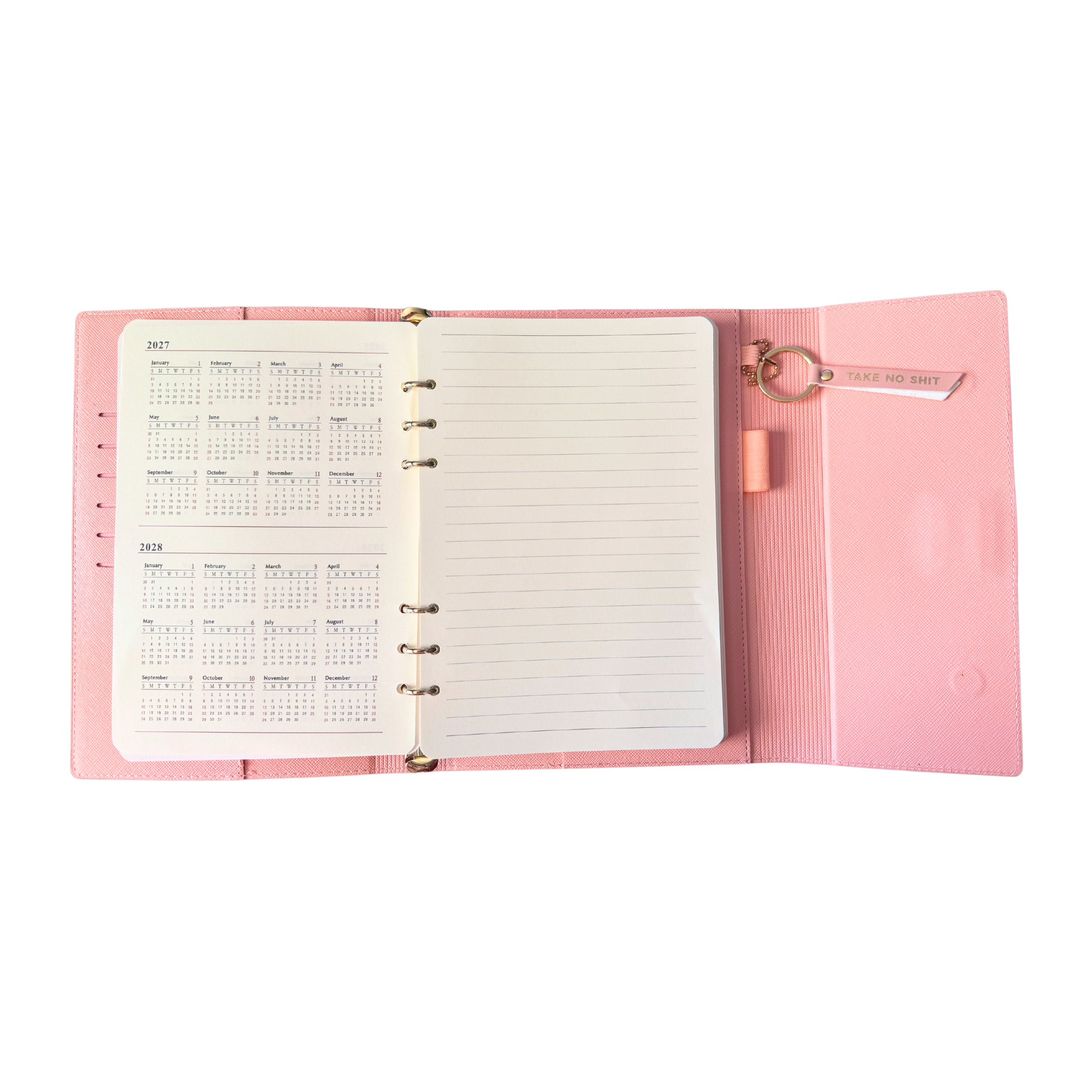 Take No Shit Vegan Leather Journal Planner (gifts, journals) FUN CLUB