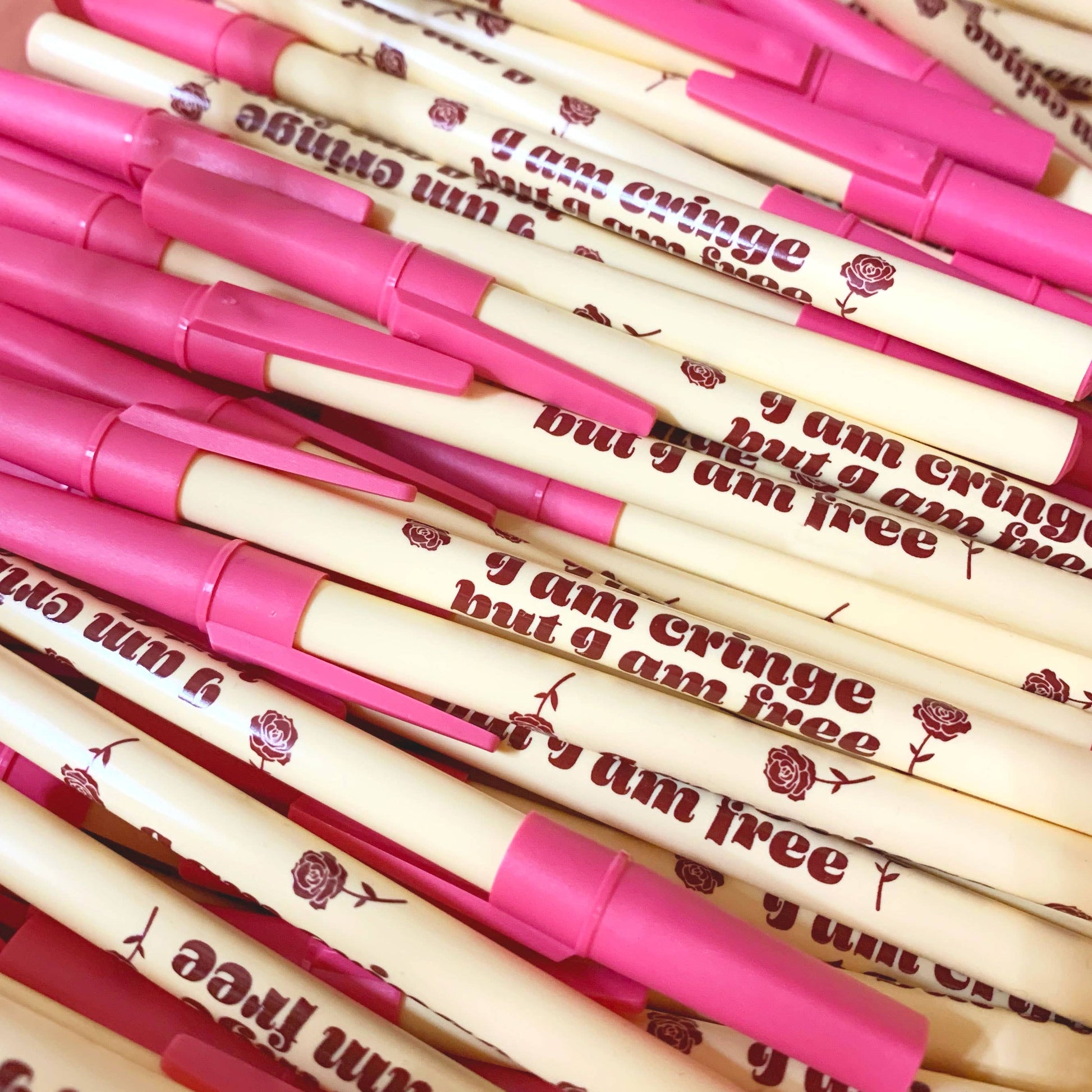 I Am Cringe But I Am Free Ballpoint Pen Krystan Saint Cat