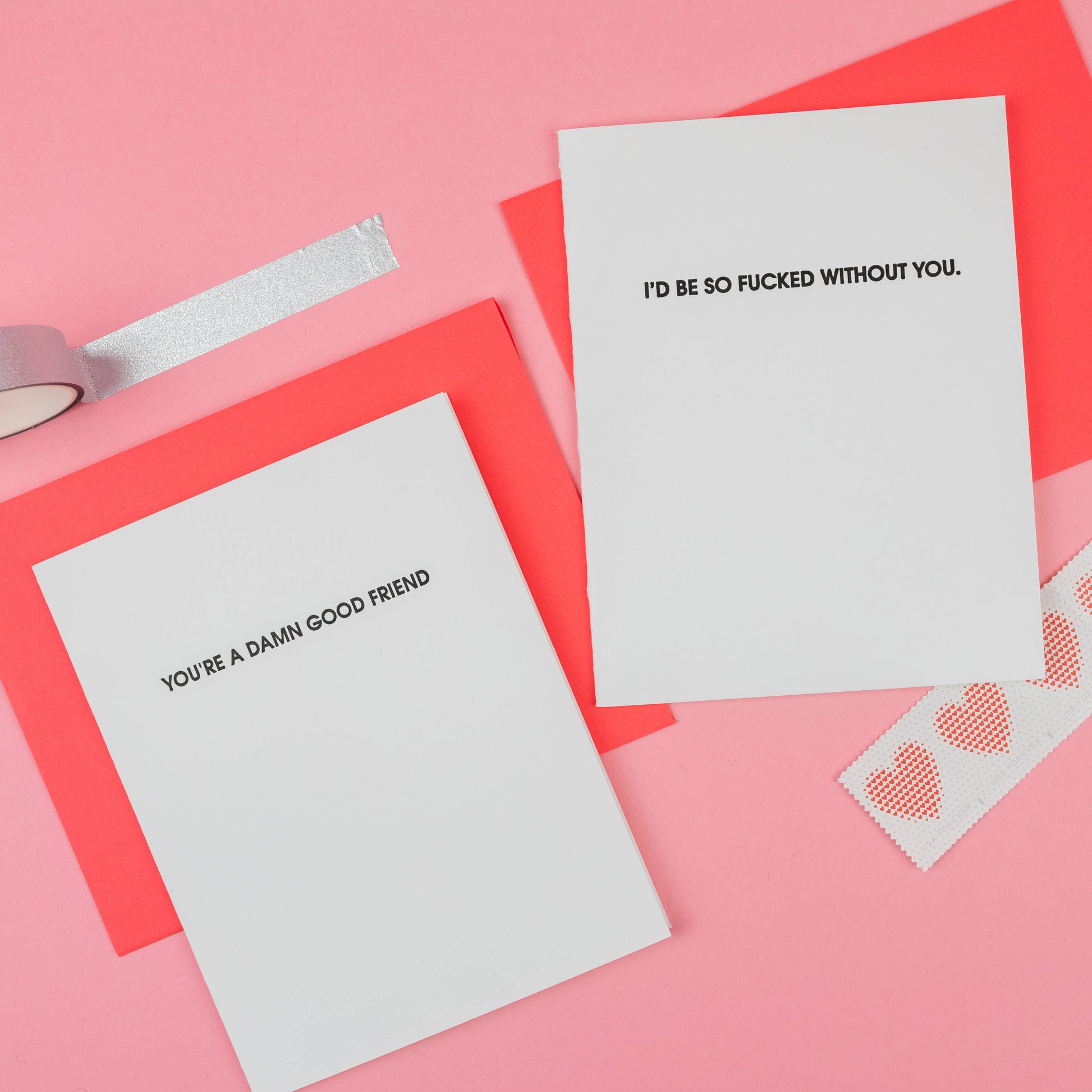 Fucked Without You Letterpress Greeting Card Chez Gagné