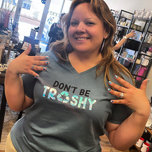 Dont be Trashy, Blue T-shirt