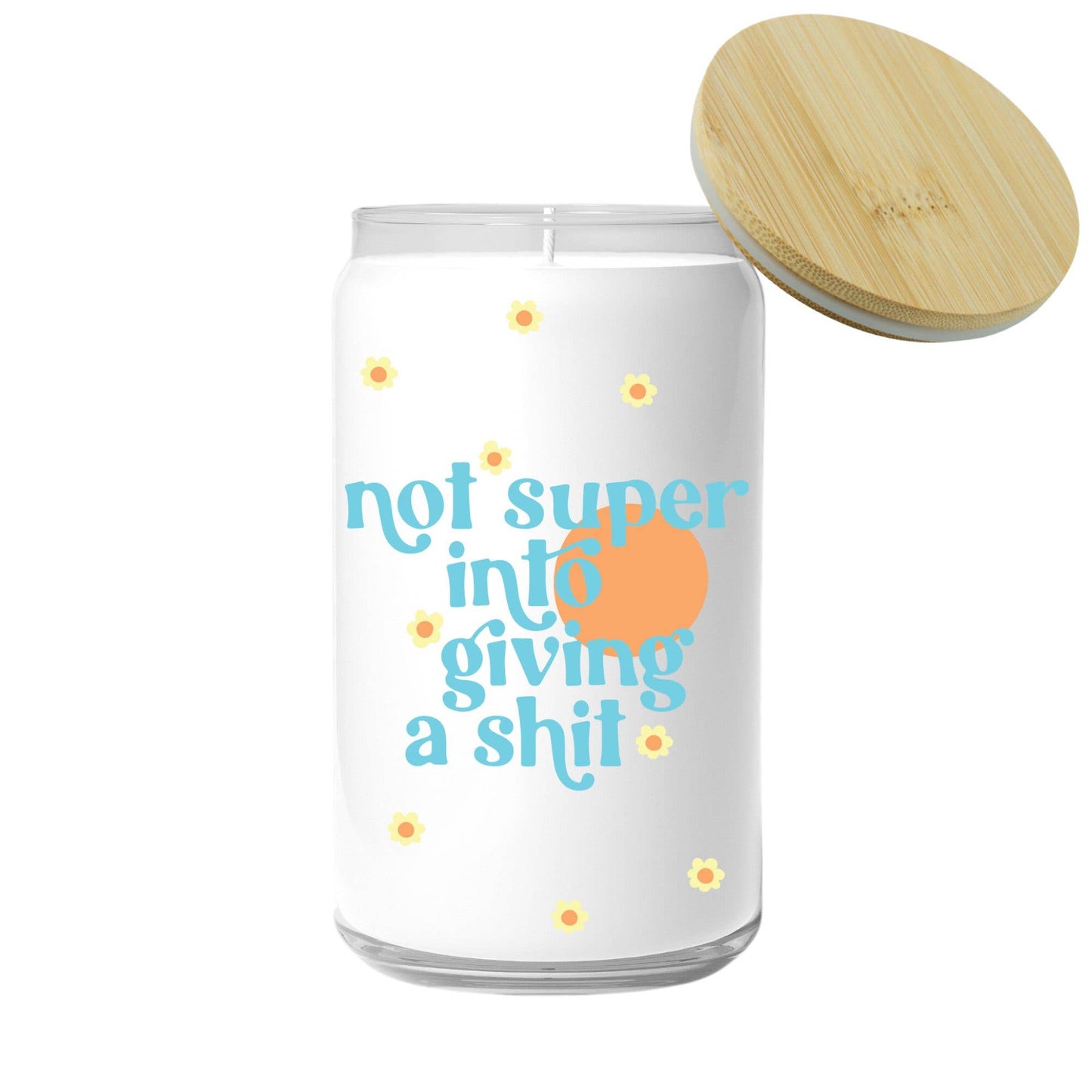 Not Super Into Giving a Shit Candle (funny gift) FUN CLUB
