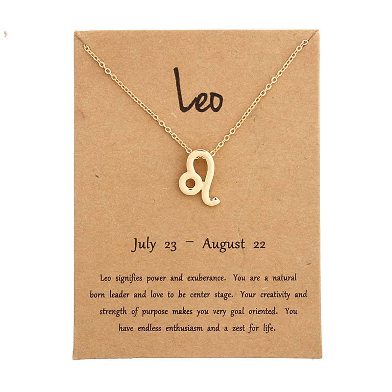 Dainty Zodiac Gold Necklace