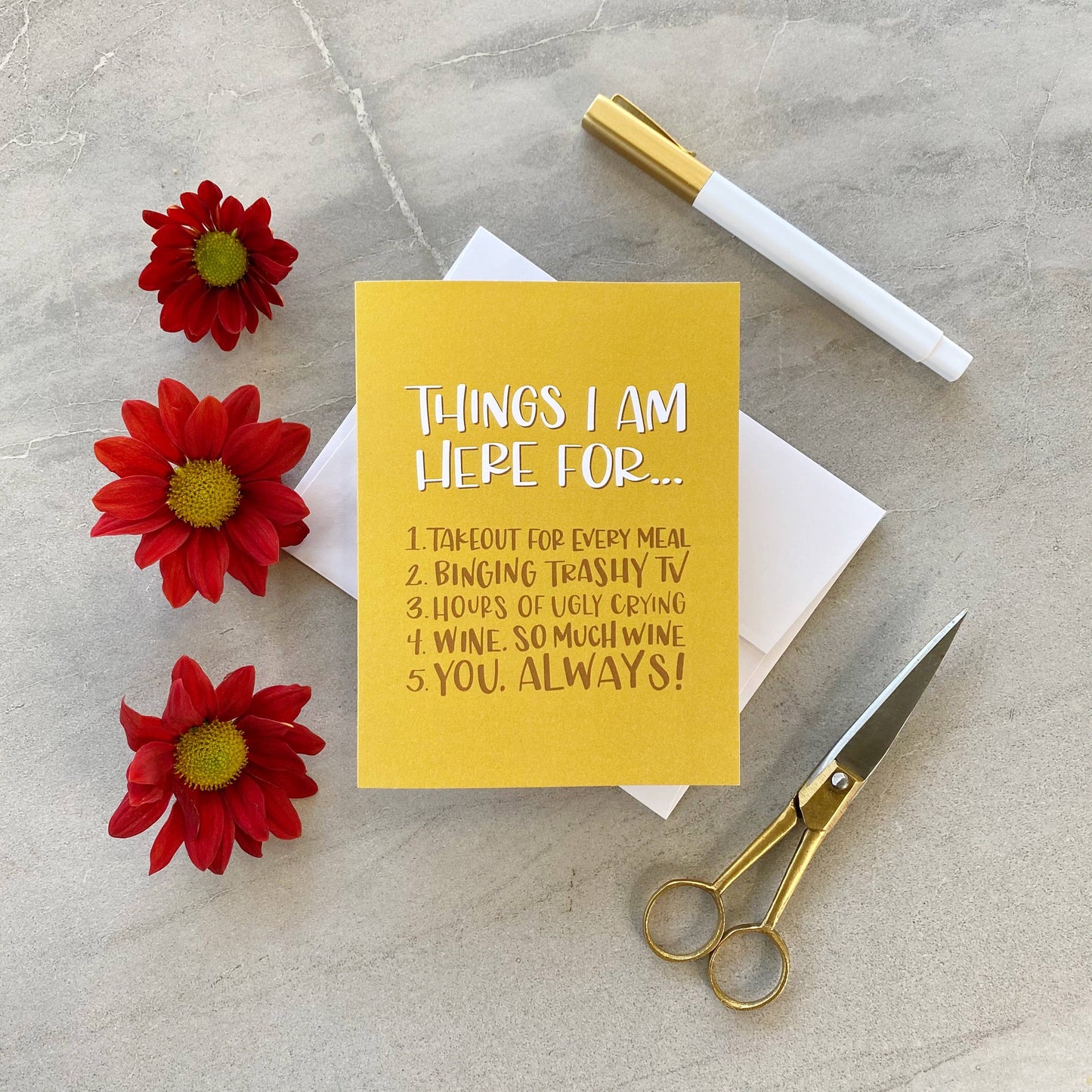 Things I Am Here For... / Card