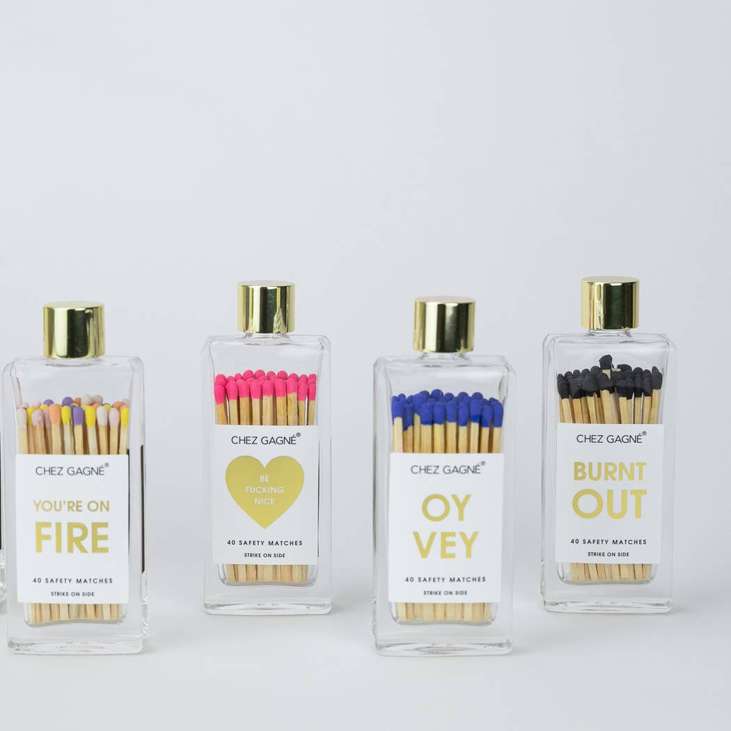 Problem Solver - Glass Bottle Safety Matches Chez Gagné