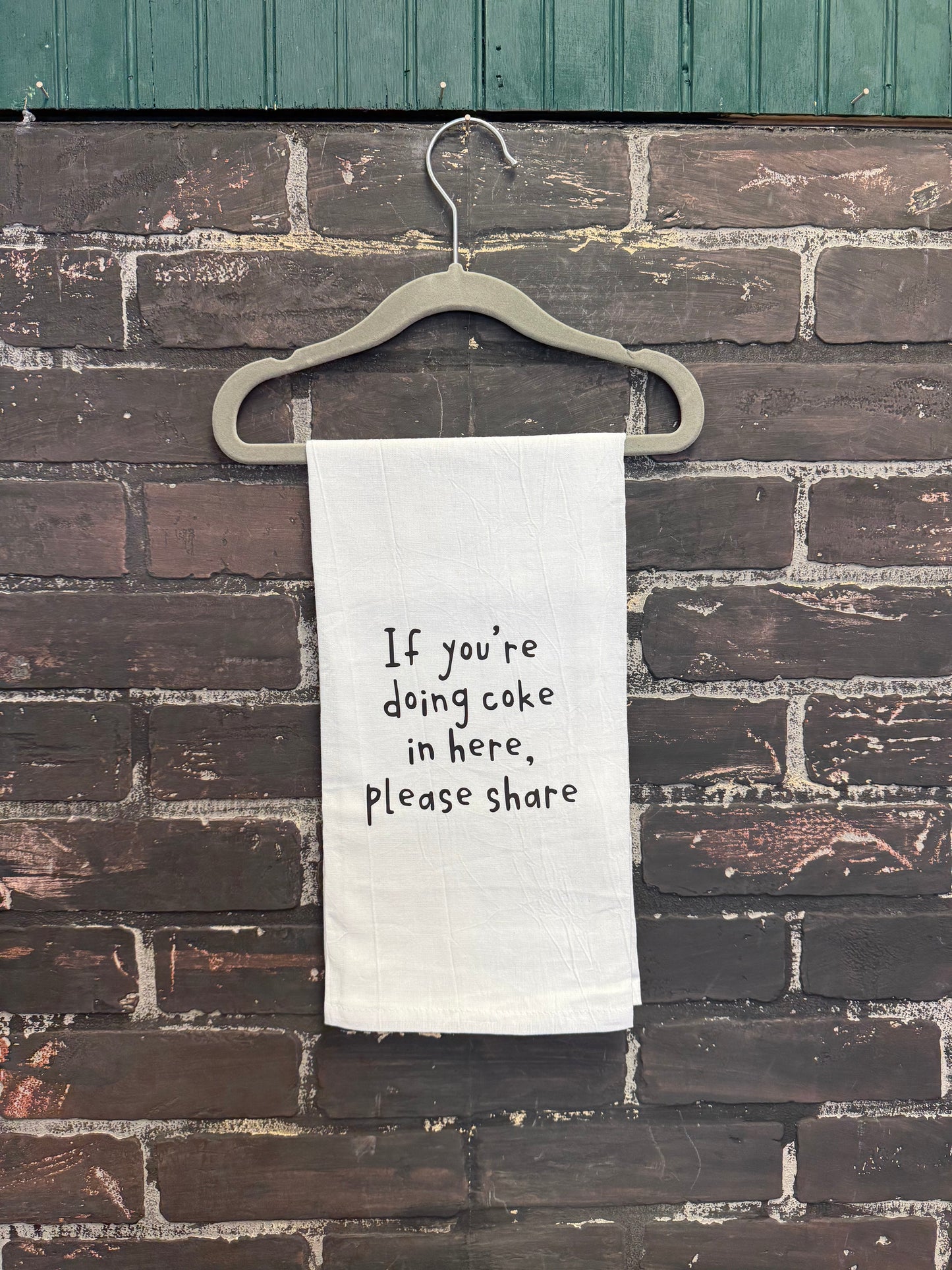 If you’re doing coke in here please share, Hand towel Three Black Cats