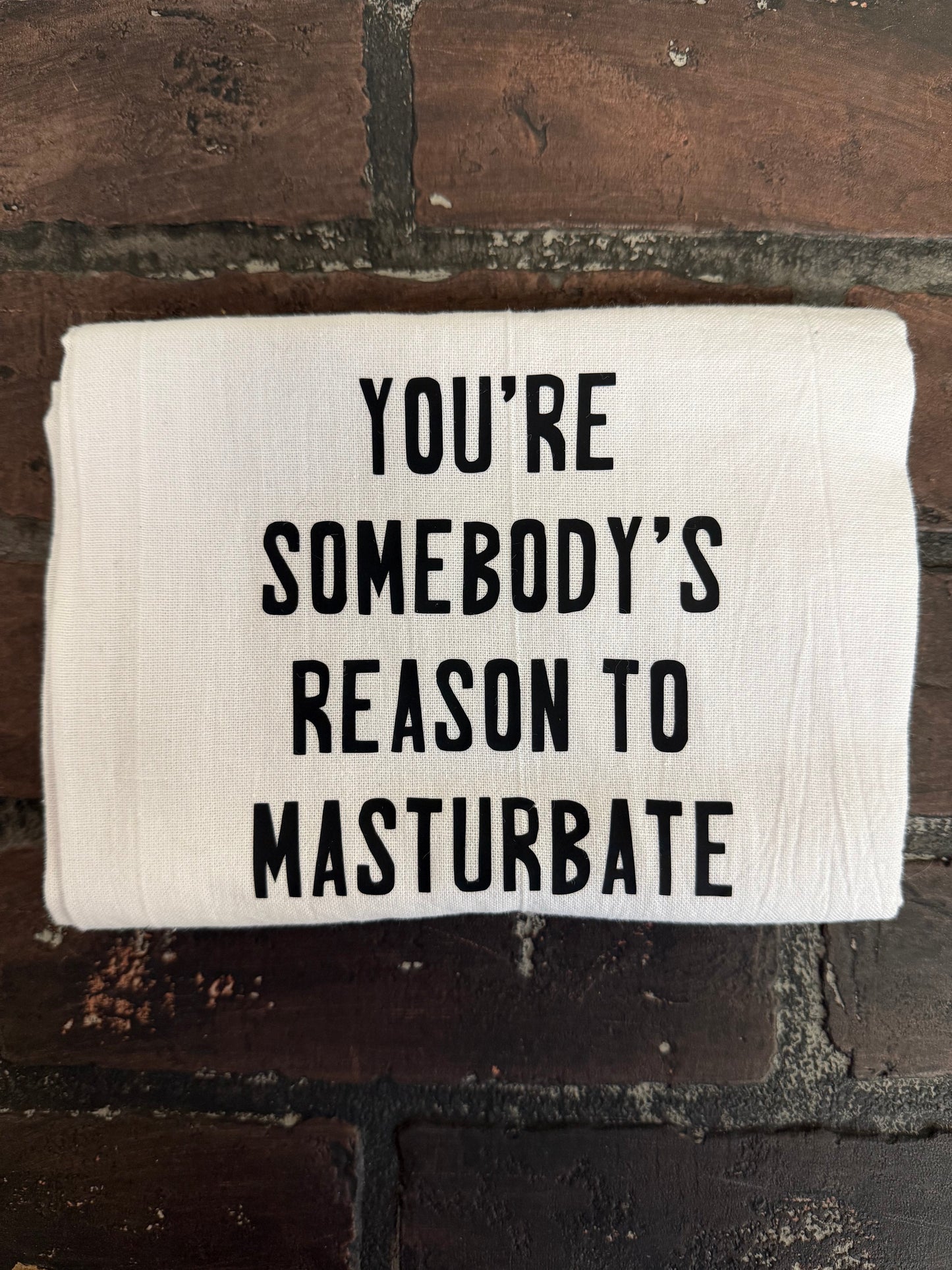 You’re Somebody’s reason to masterbate, Hand Towel, Best seller for Secret Santa Three Black Cats