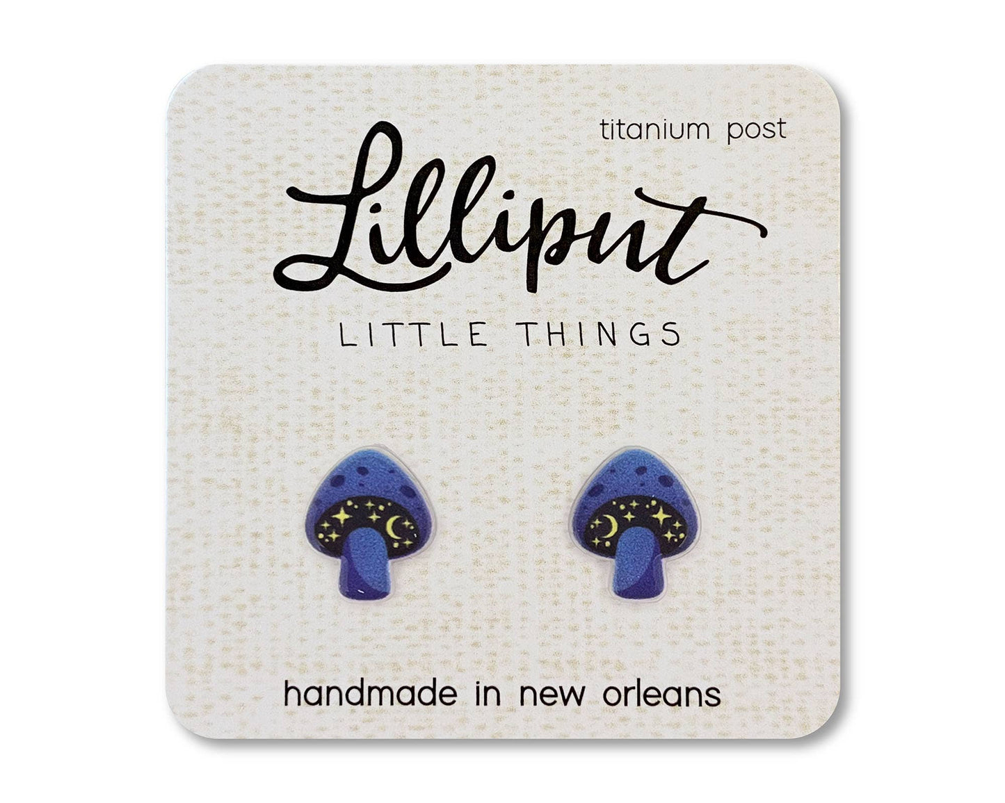 Cosmic Mushroom Earrings Lilliput Little Things