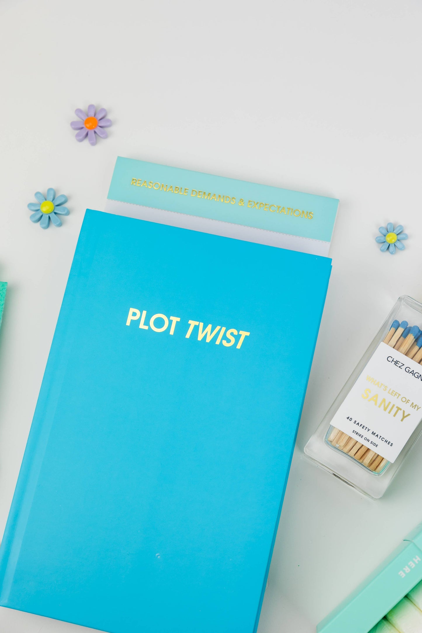 Reasonable Demands and Expectations - Lined Notepad - Perforated Sheets - Light Blue Chez Gagné