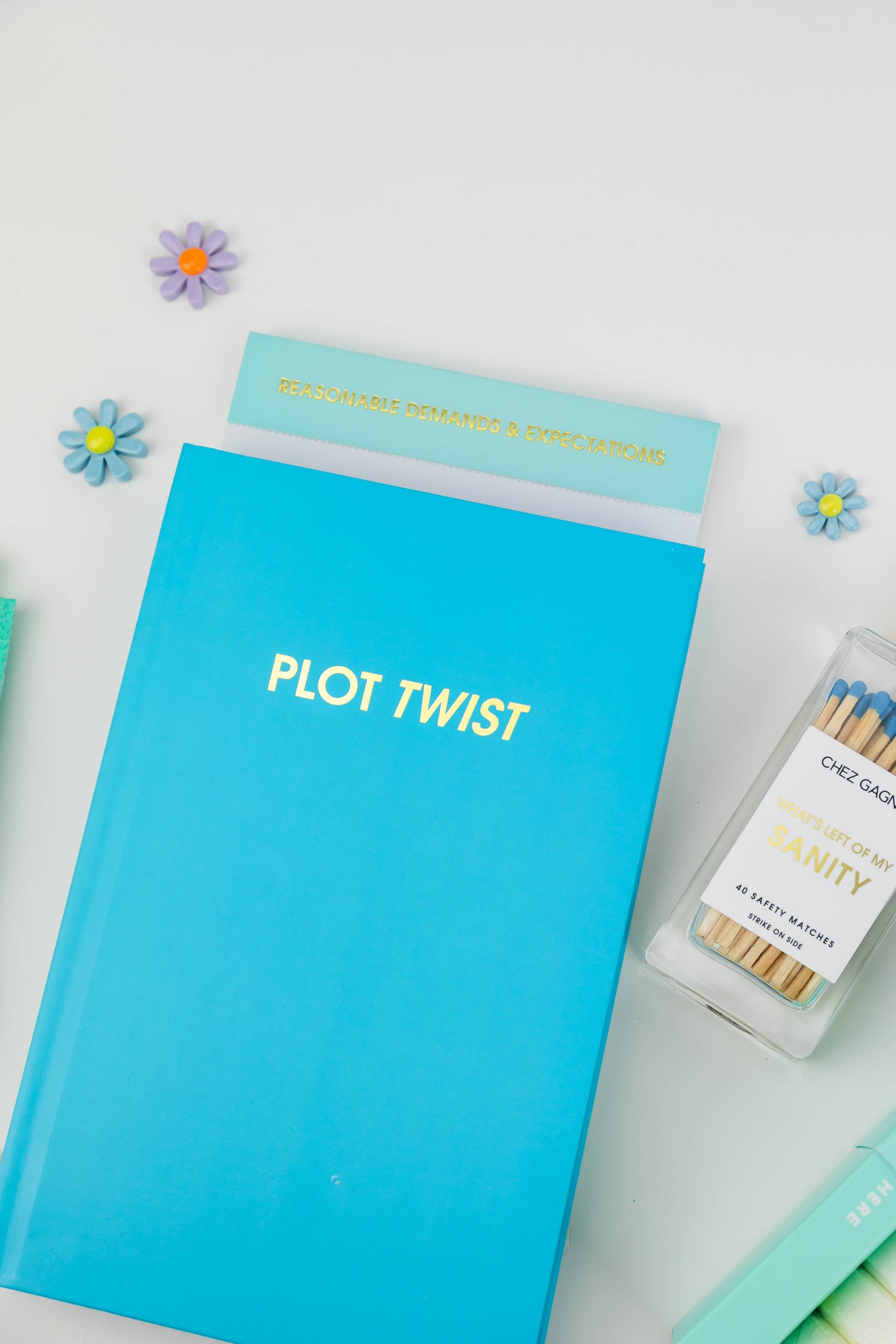 Reasonable Demands and Expectations - Lined Notepad - Perforated Sheets - Light Blue Chez Gagné