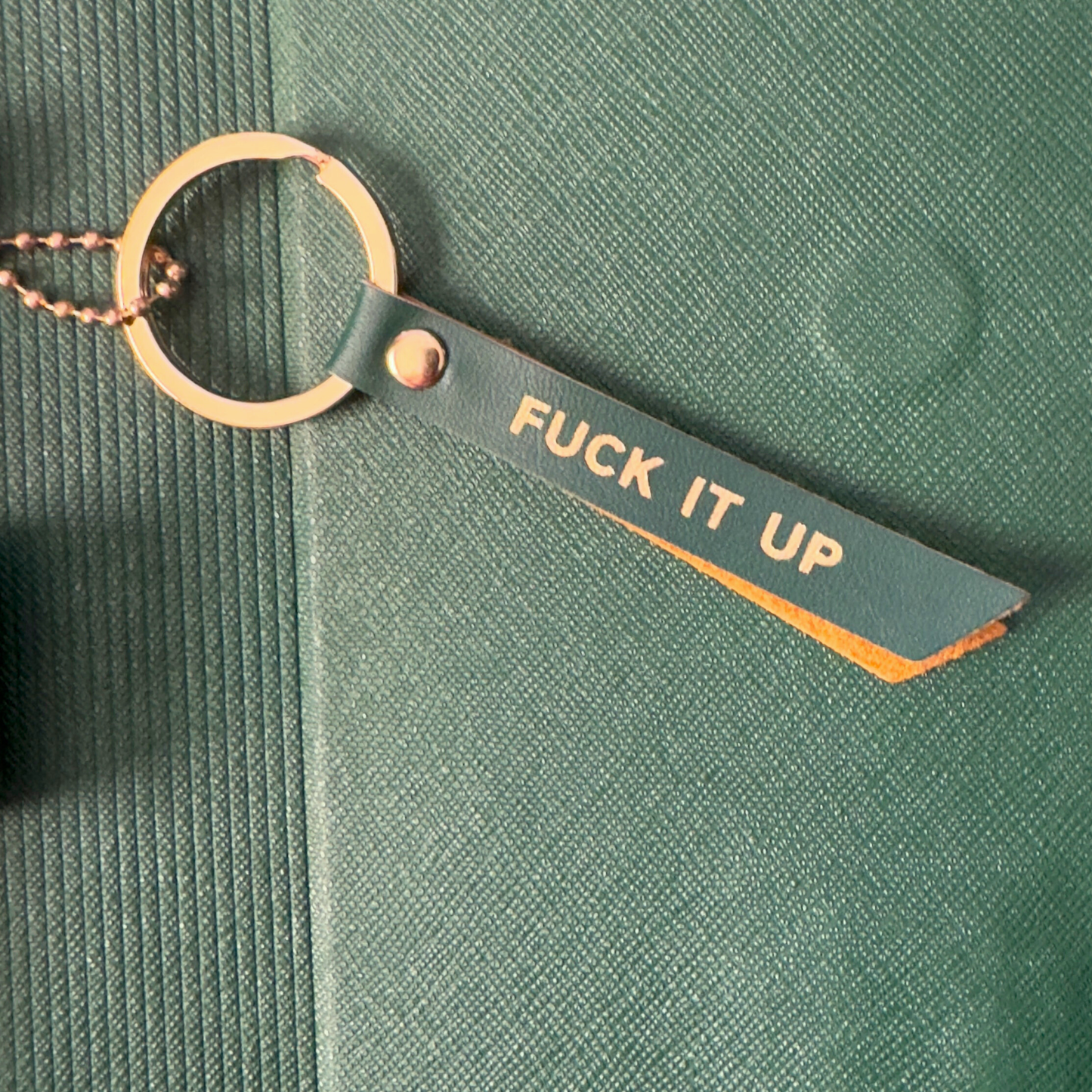 Fuck It Up Vegan Leather Journal Folio Notebook (gifts, journals, office) FUN CLUB