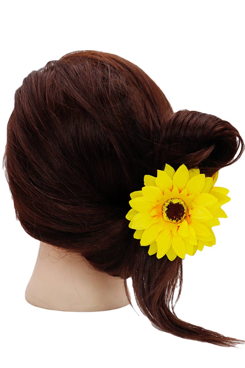 Artificial Sunflower Clip Y2K Fashion Hair Claw: Sunflower Cap Zone