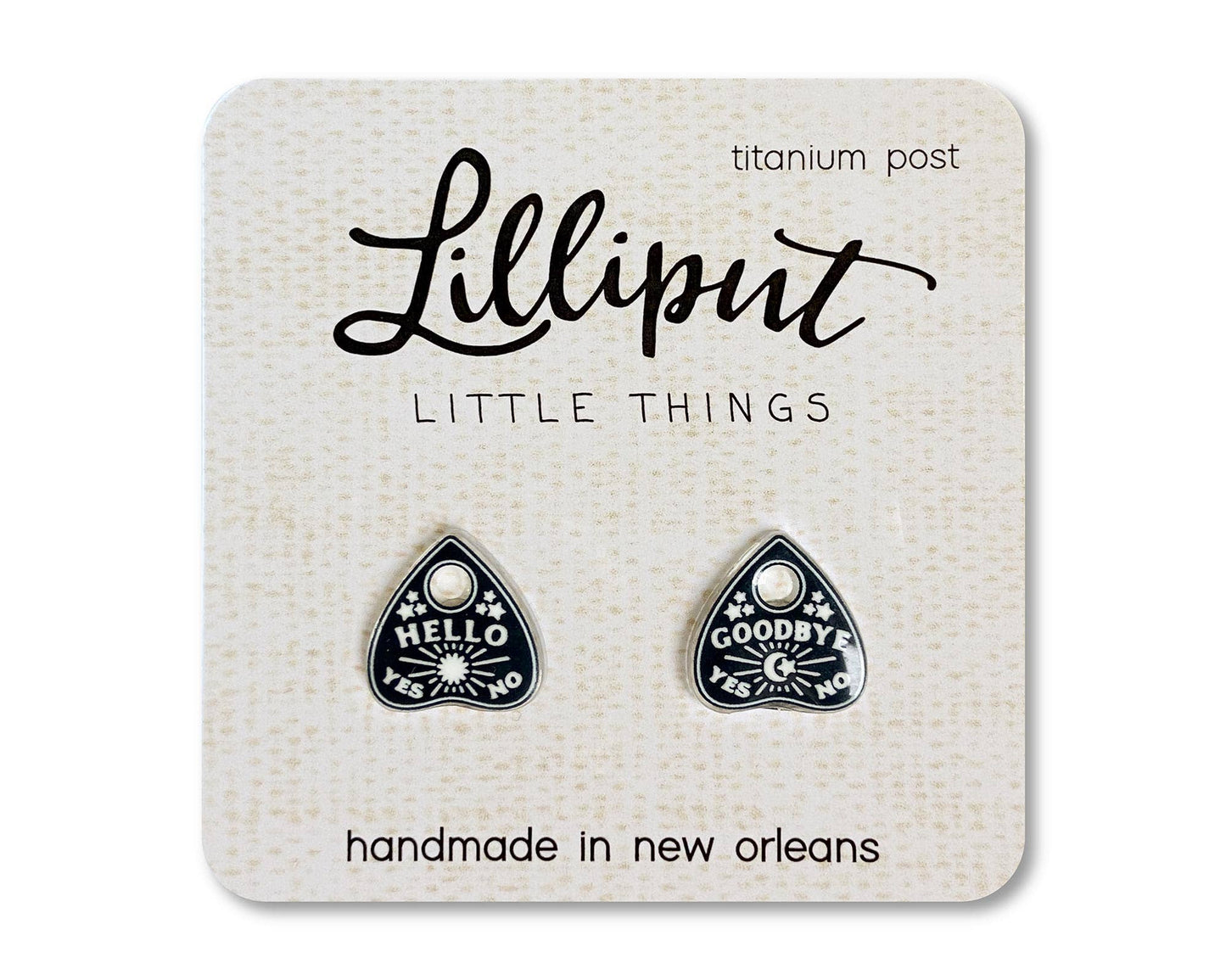 Spooky Planchette Earrings // Witchy Earrings Lilliput Little Things