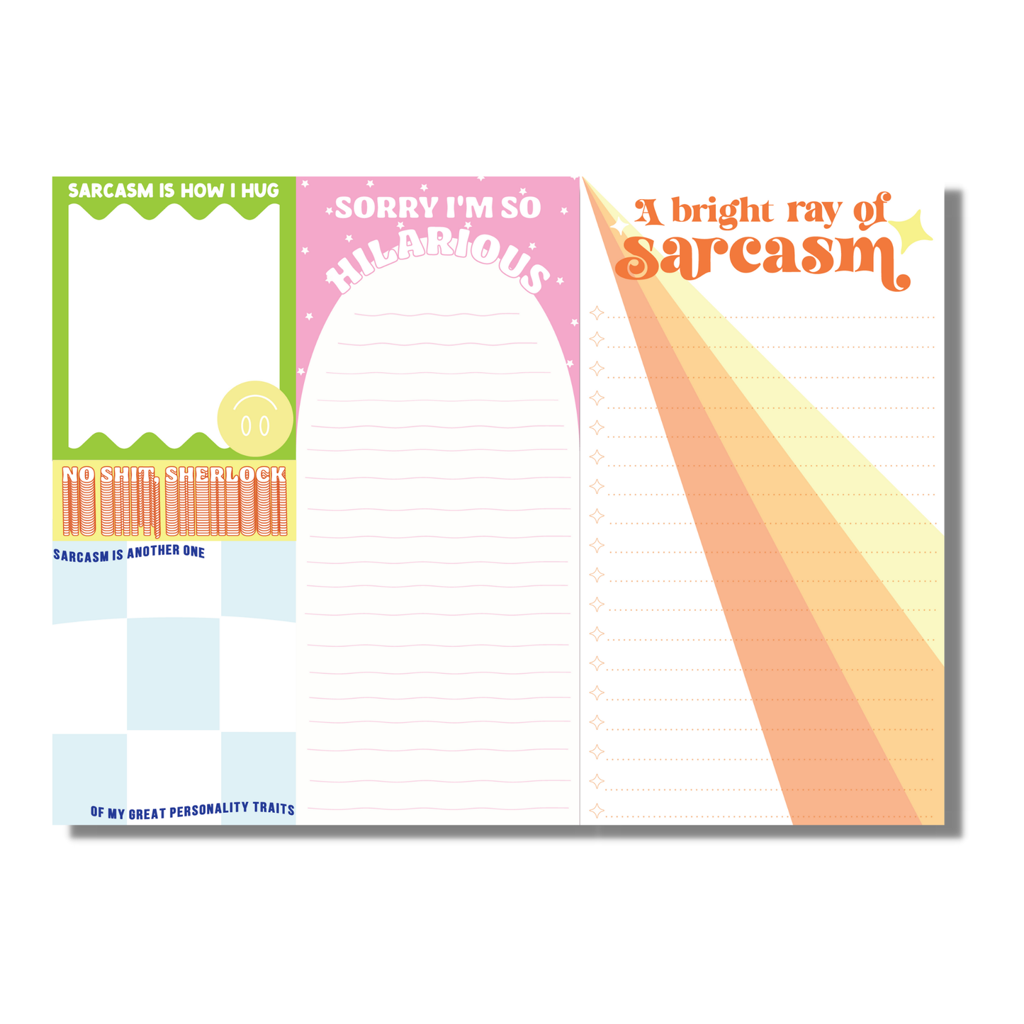 Sarcasm Notepad (funny, gift ) FUN CLUB