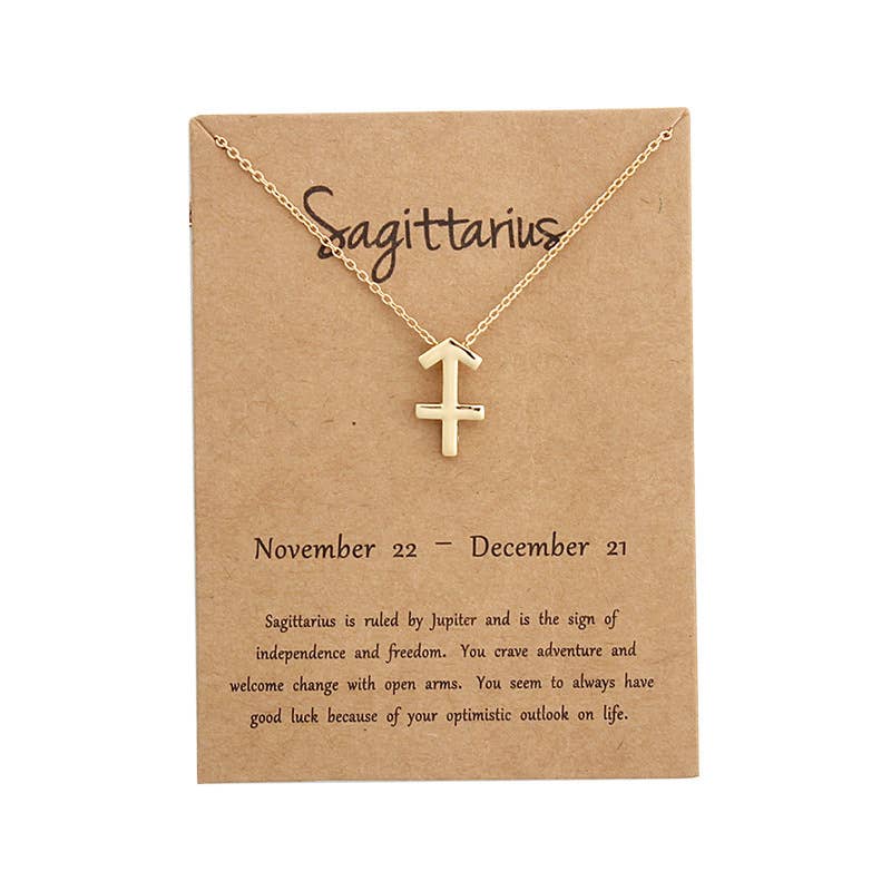 Dainty Zodiac Gold Necklace