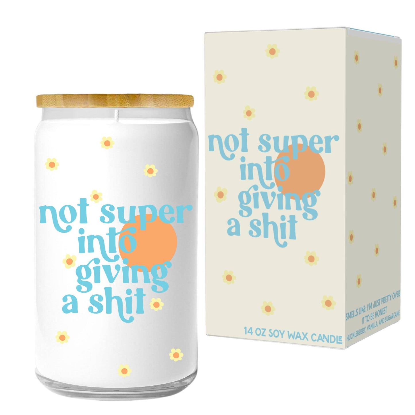 Not Super Into Giving a Shit Candle (funny gift) FUN CLUB