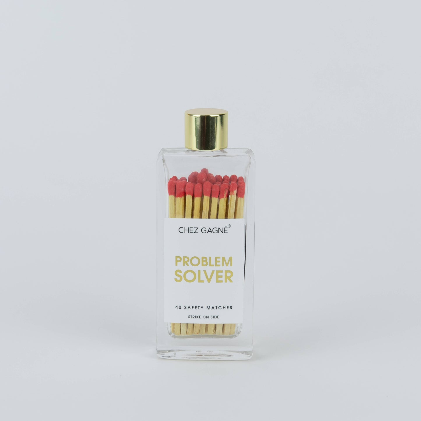 Problem Solver - Glass Bottle Safety Matches Chez Gagné