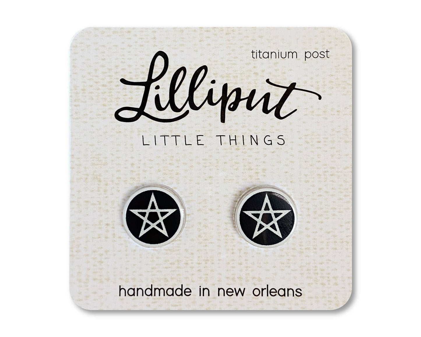 Witchy Pentagram Earrings Lilliput Little Things