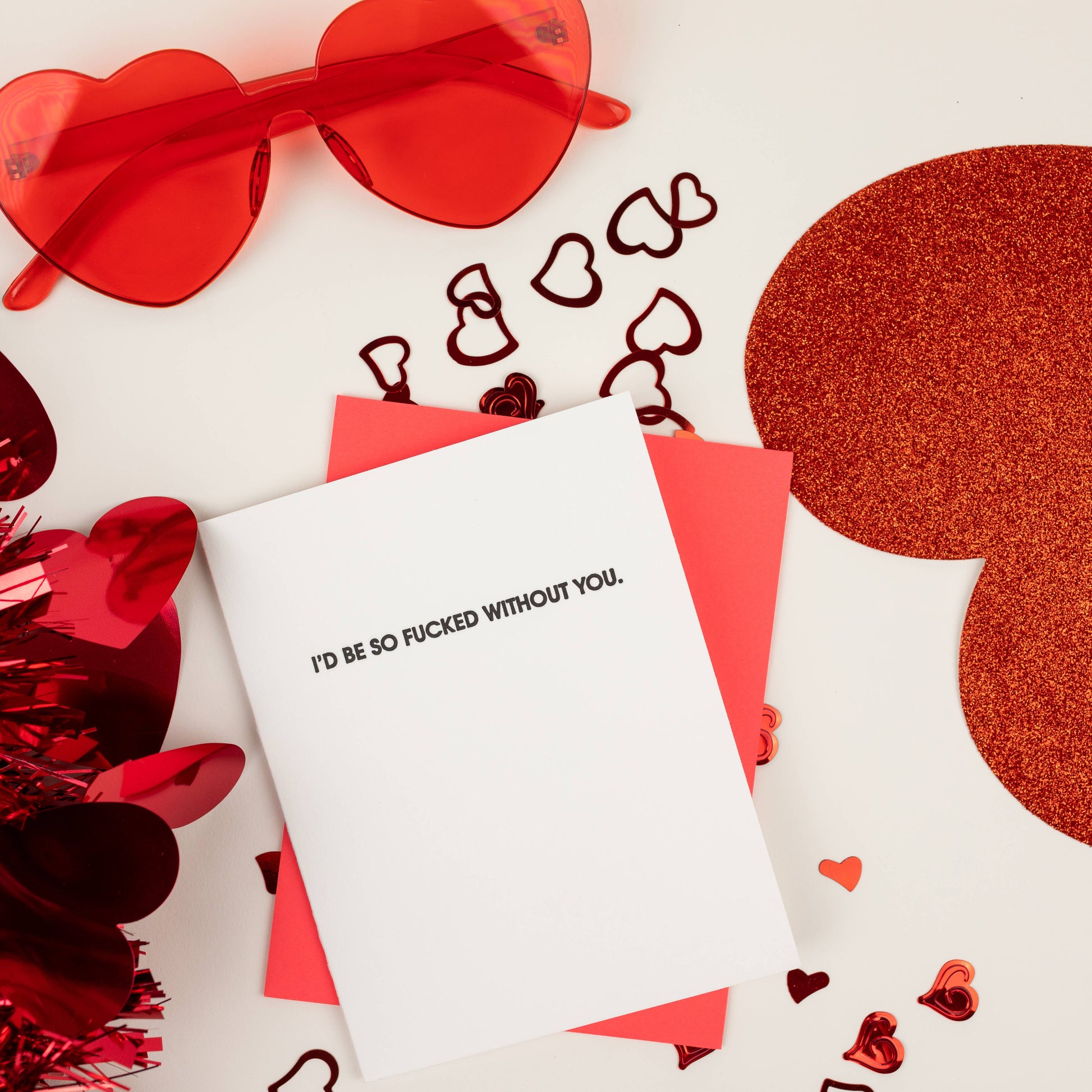 Fucked Without You Letterpress Greeting Card Chez Gagné