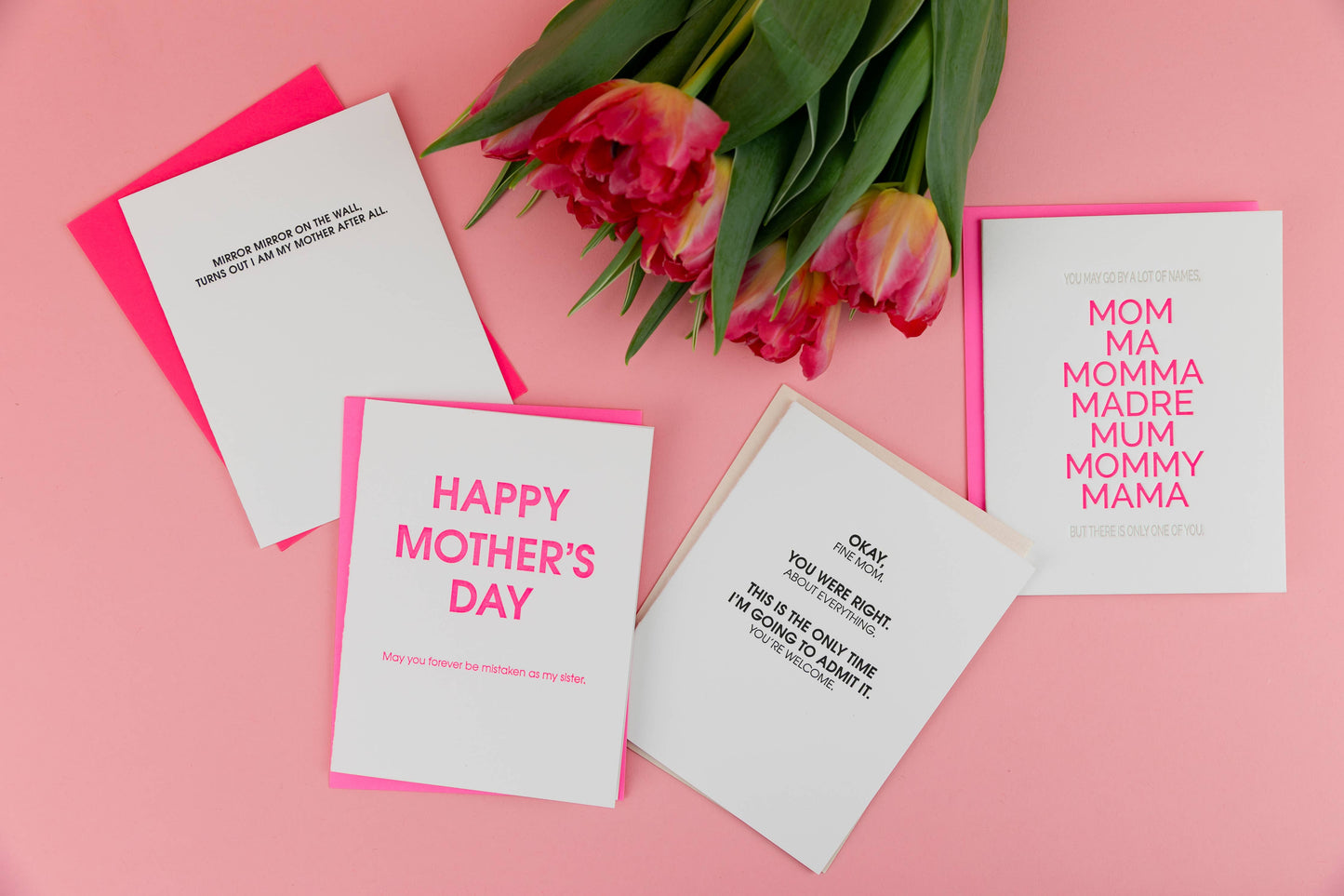 Happy Mother's Day Mistaken Sister Letterpress Greeting Card Chez Gagné