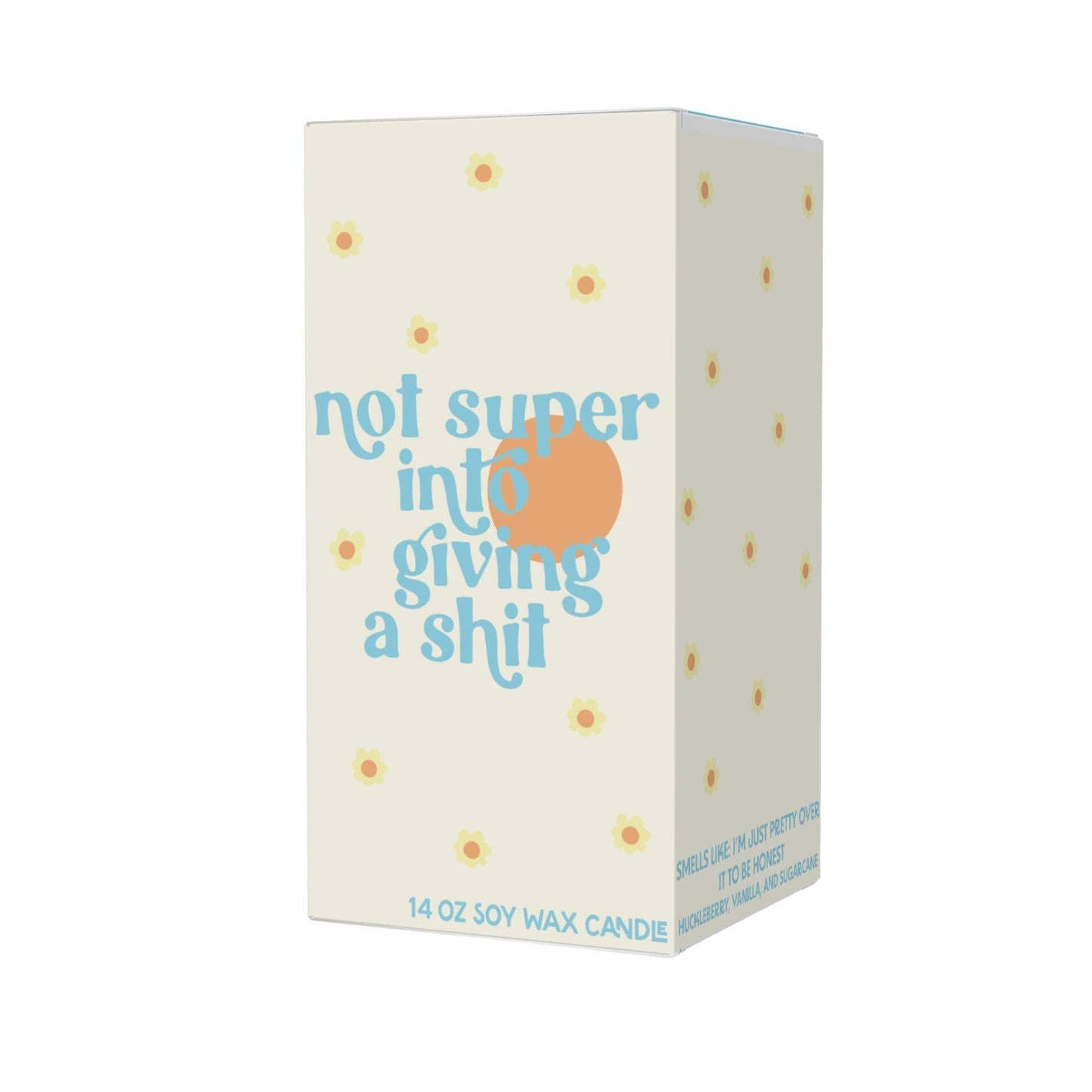 Not Super Into Giving a Shit Candle (funny gift) FUN CLUB