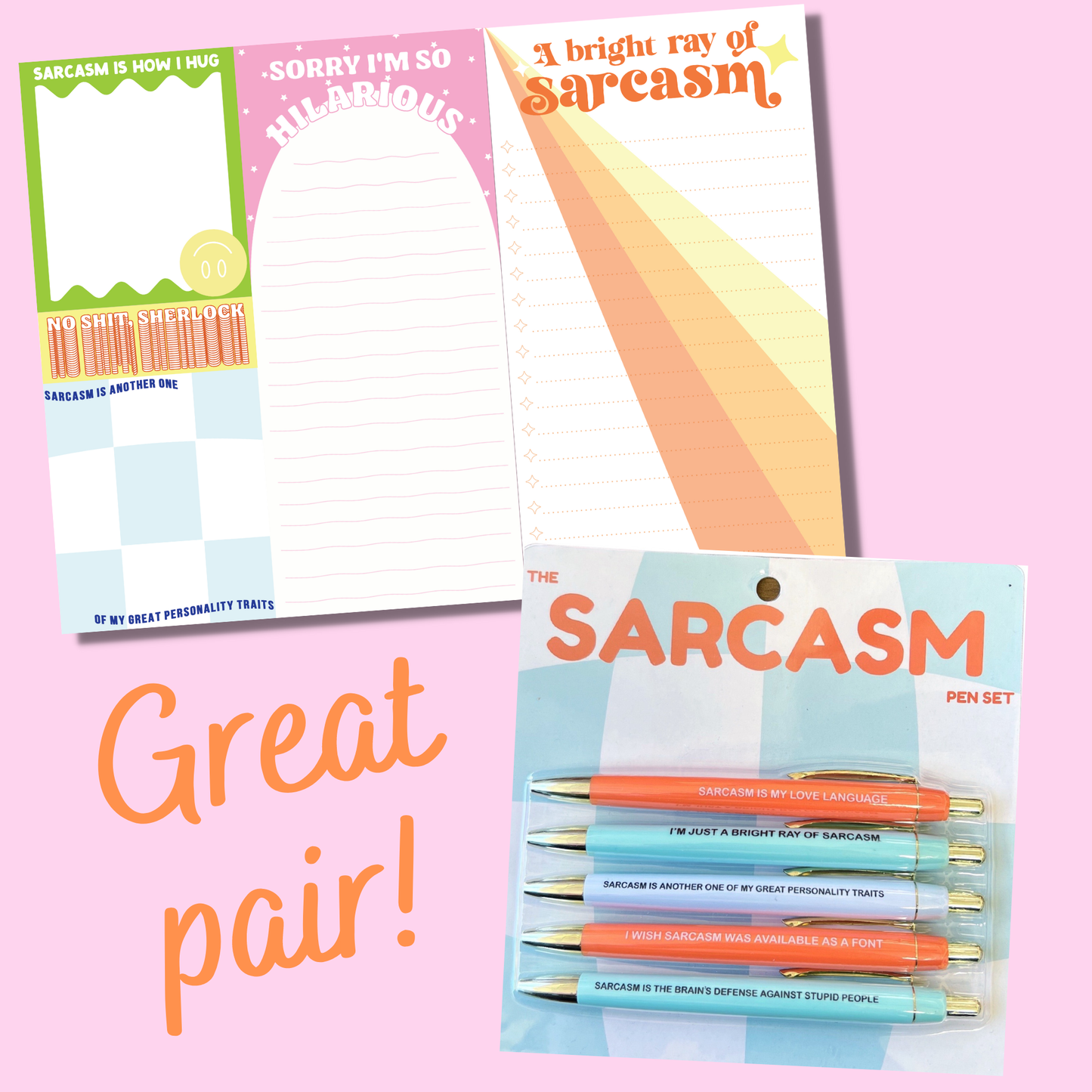 Sarcasm Notepad (funny, gift ) FUN CLUB